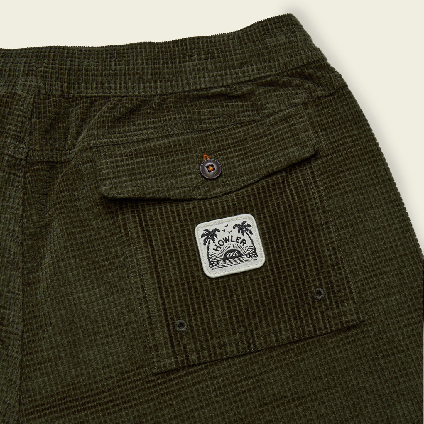Pressure Drop Cord Shorts - Grid : Dark Olive