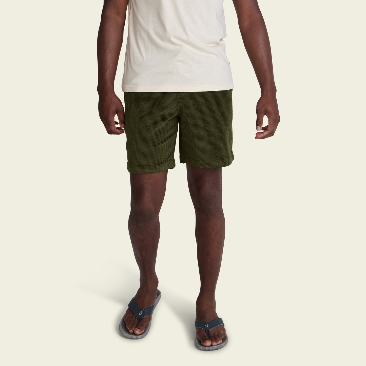 Pressure Drop Cord Shorts - Grid : Dark Olive
