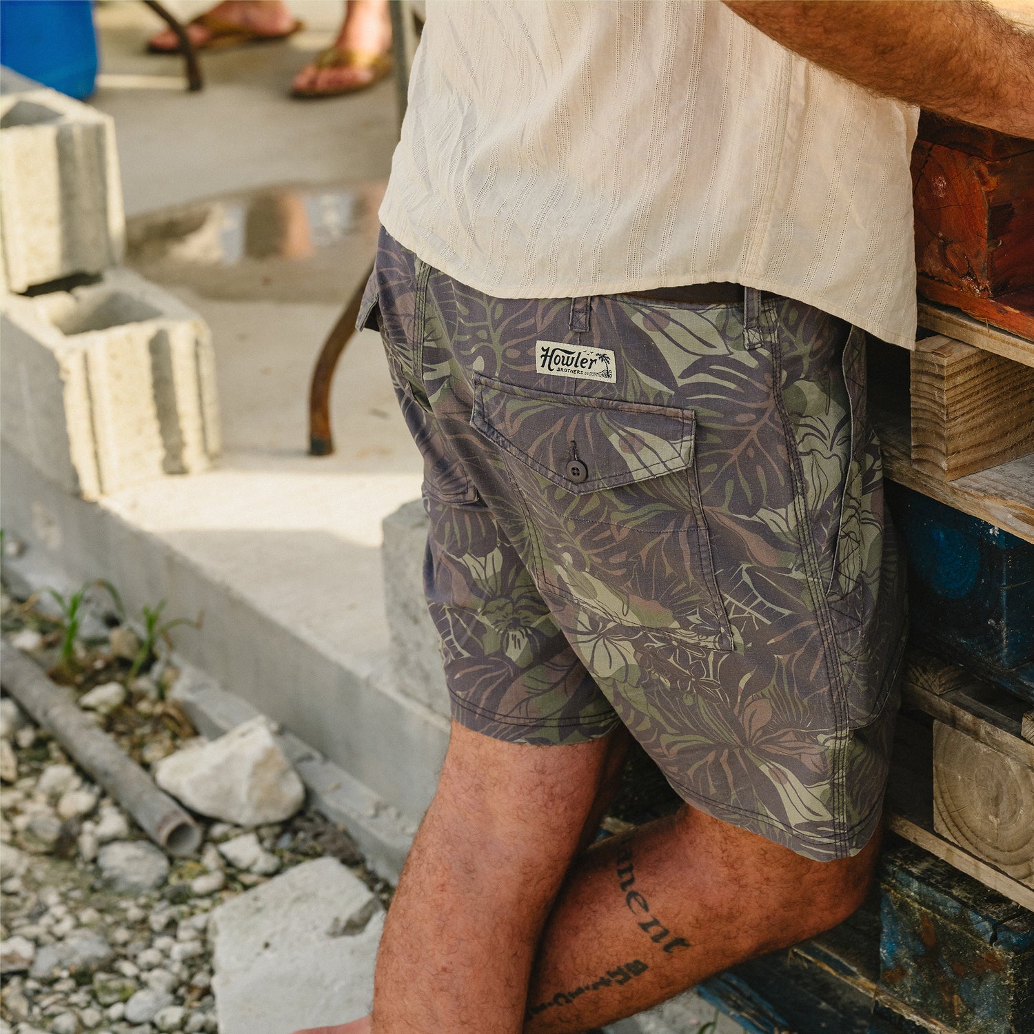 Quonset Camp Shorts - Tropic Noir : Antique Black