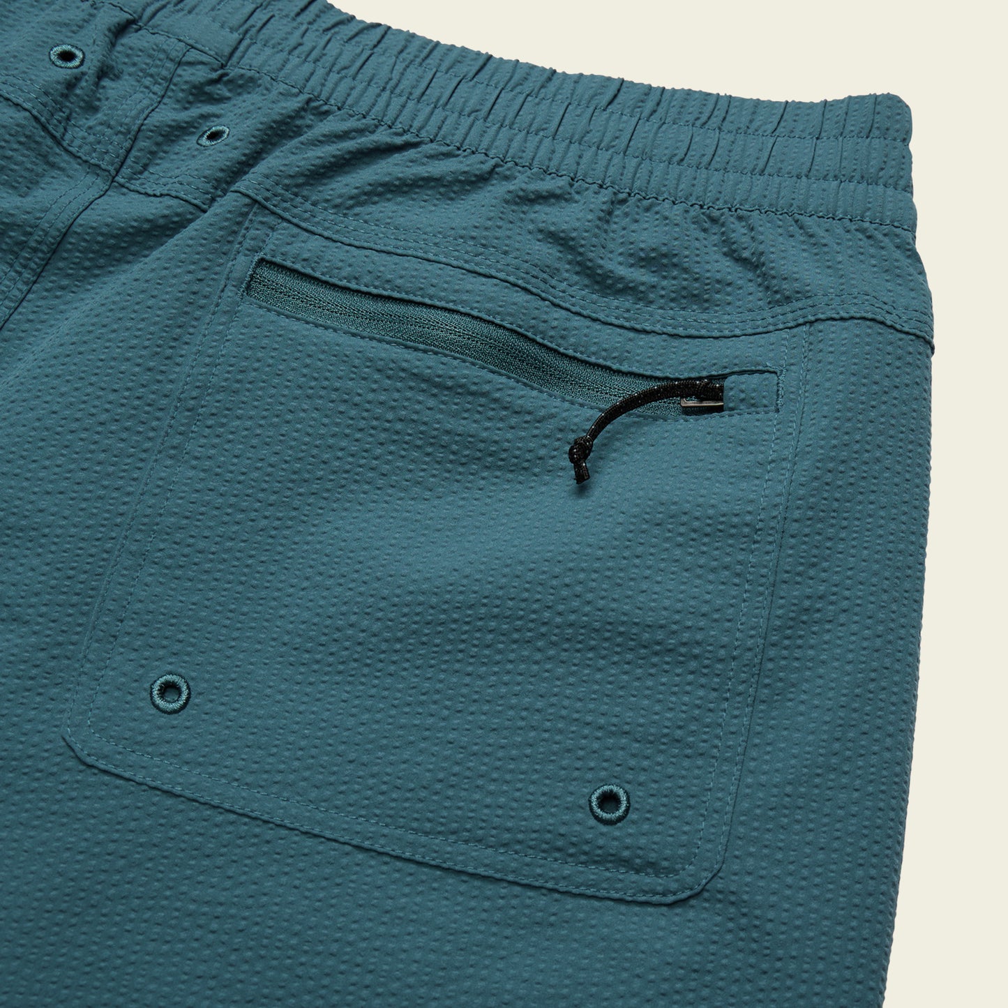 Salado Seersucker Shorts - Dark Teal