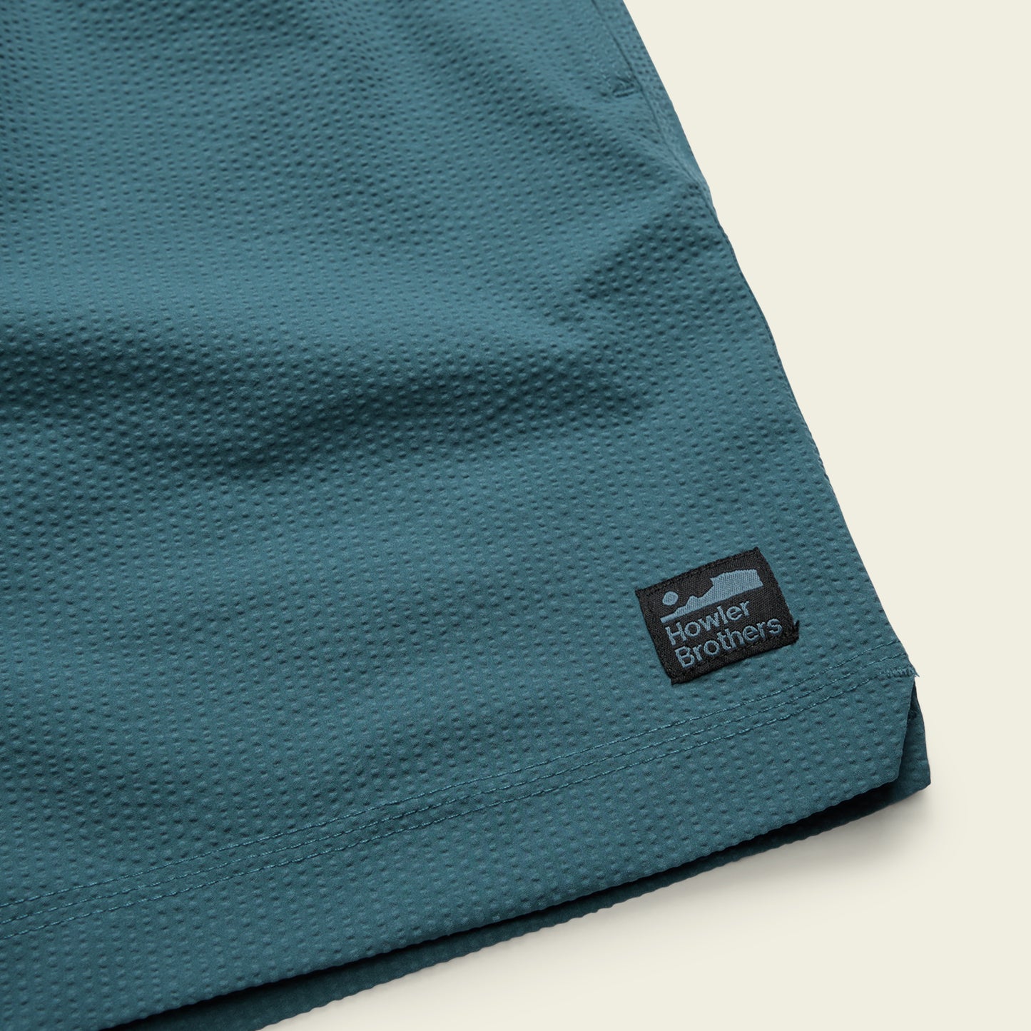 Salado Seersucker Shorts - Dark Teal