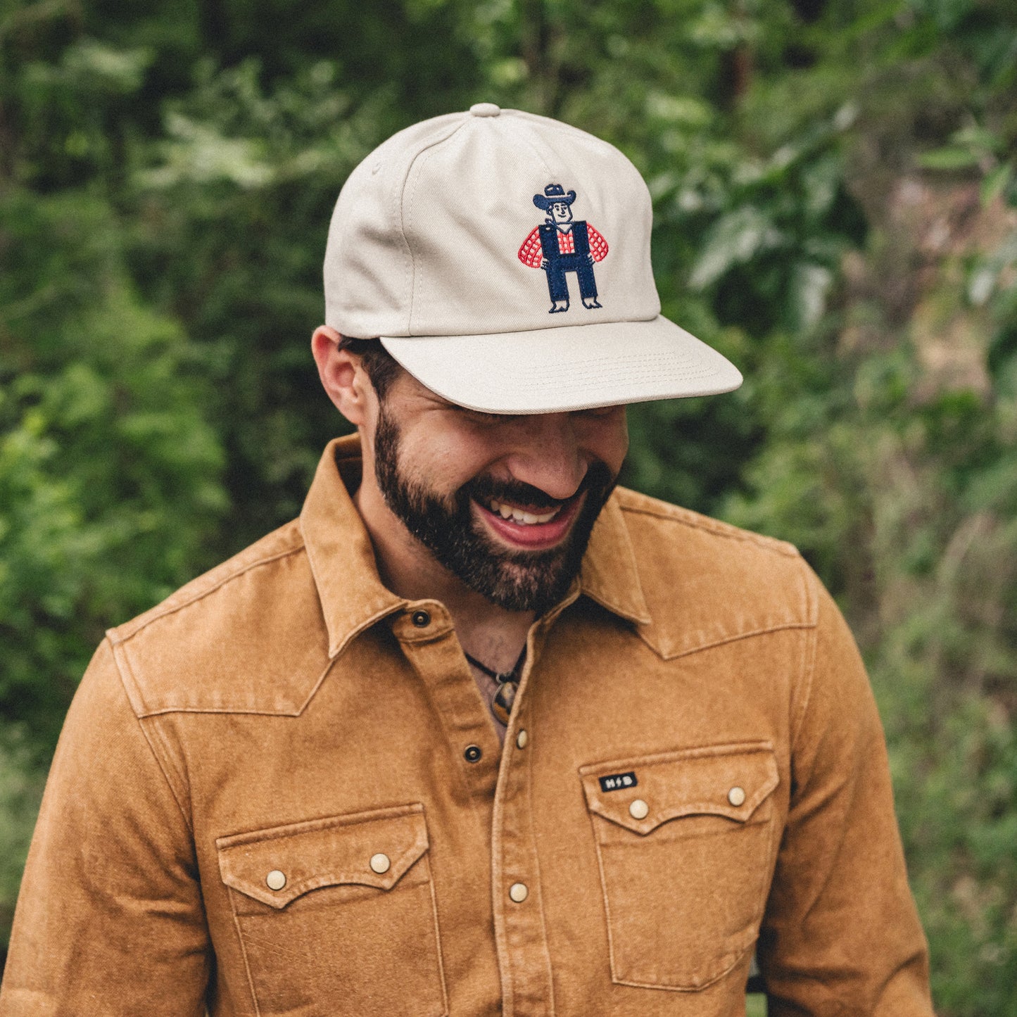 H-Man Western Wear Snapback - Stone