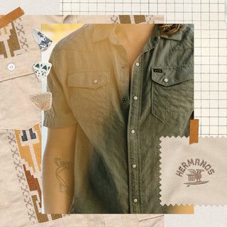 Chemise Howler Bros homme M manches courtes boutonnée à carreaux logo Chemise Howler Bros homme M manches courtes boutonnée à carreaux logo