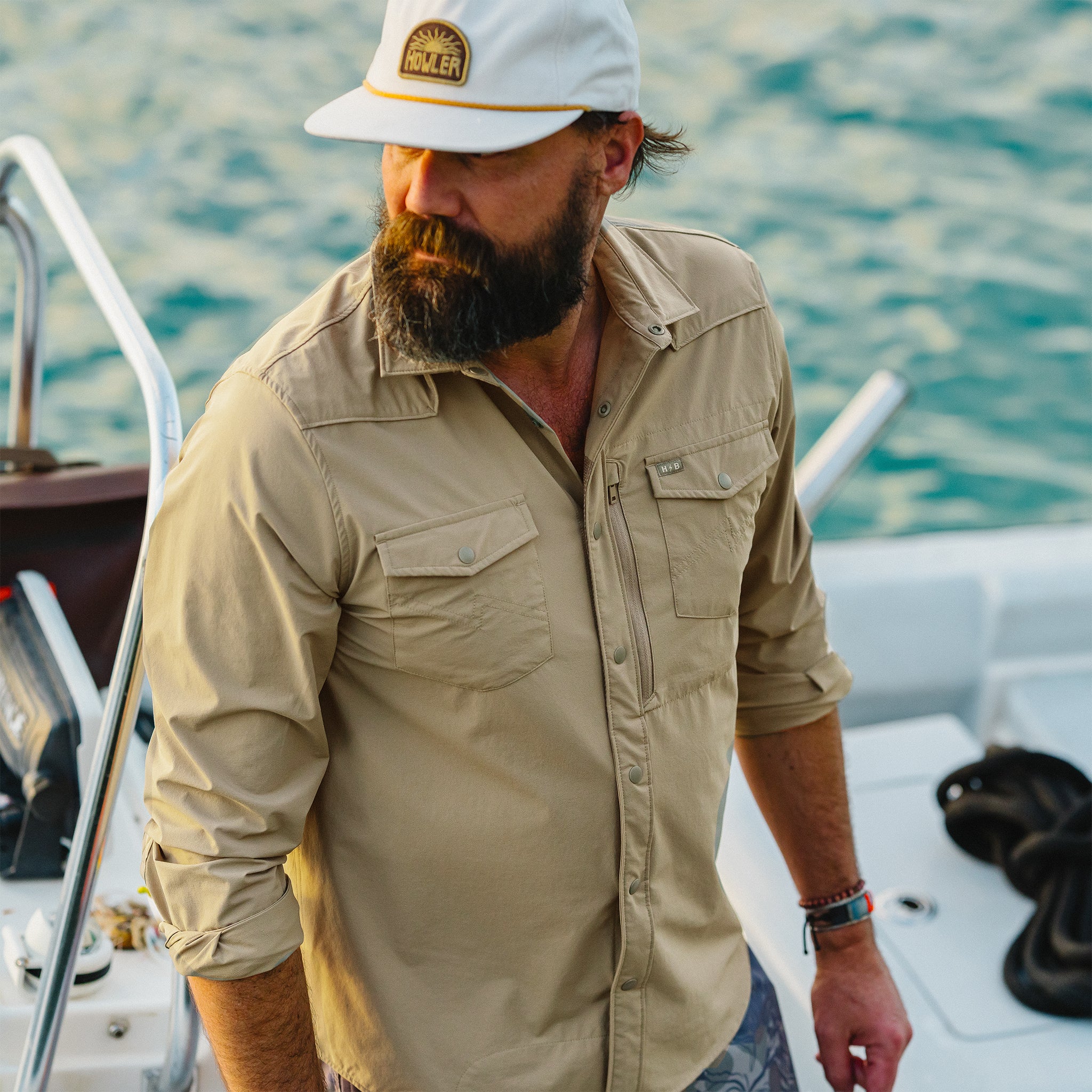 Emerger Tech Longsleeve - Driftwood – HOWLER BROTHERS