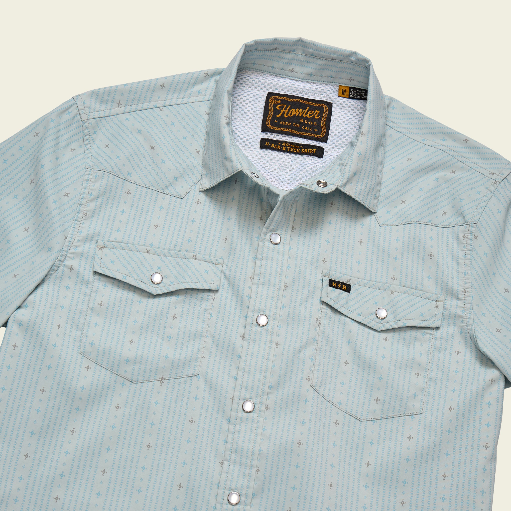 H Bar B Tech Longsleeve - Supernova Stripe : Ash Blue – HOWLER