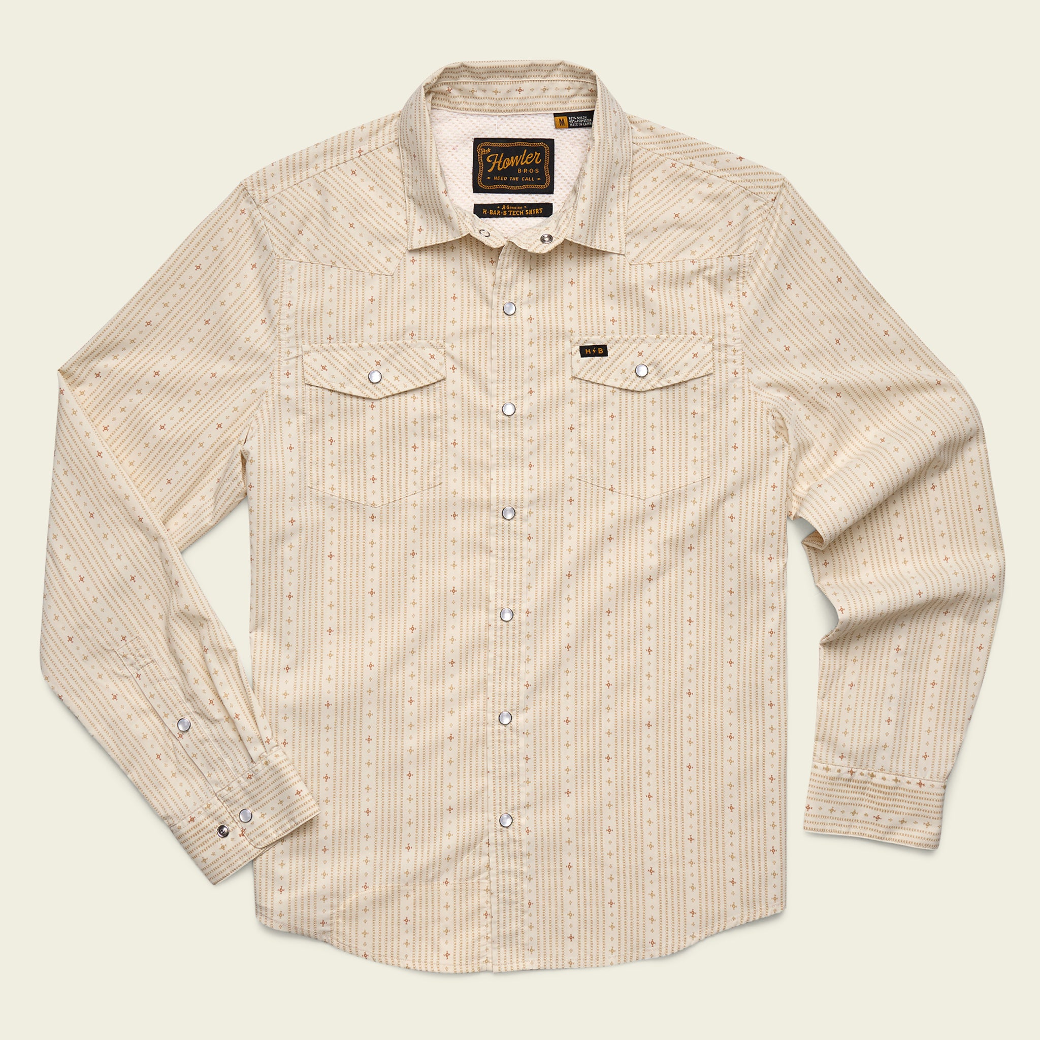 H Bar B Tech Longsleeve - Supernova Stripe : Leche – HOWLER BROTHERS