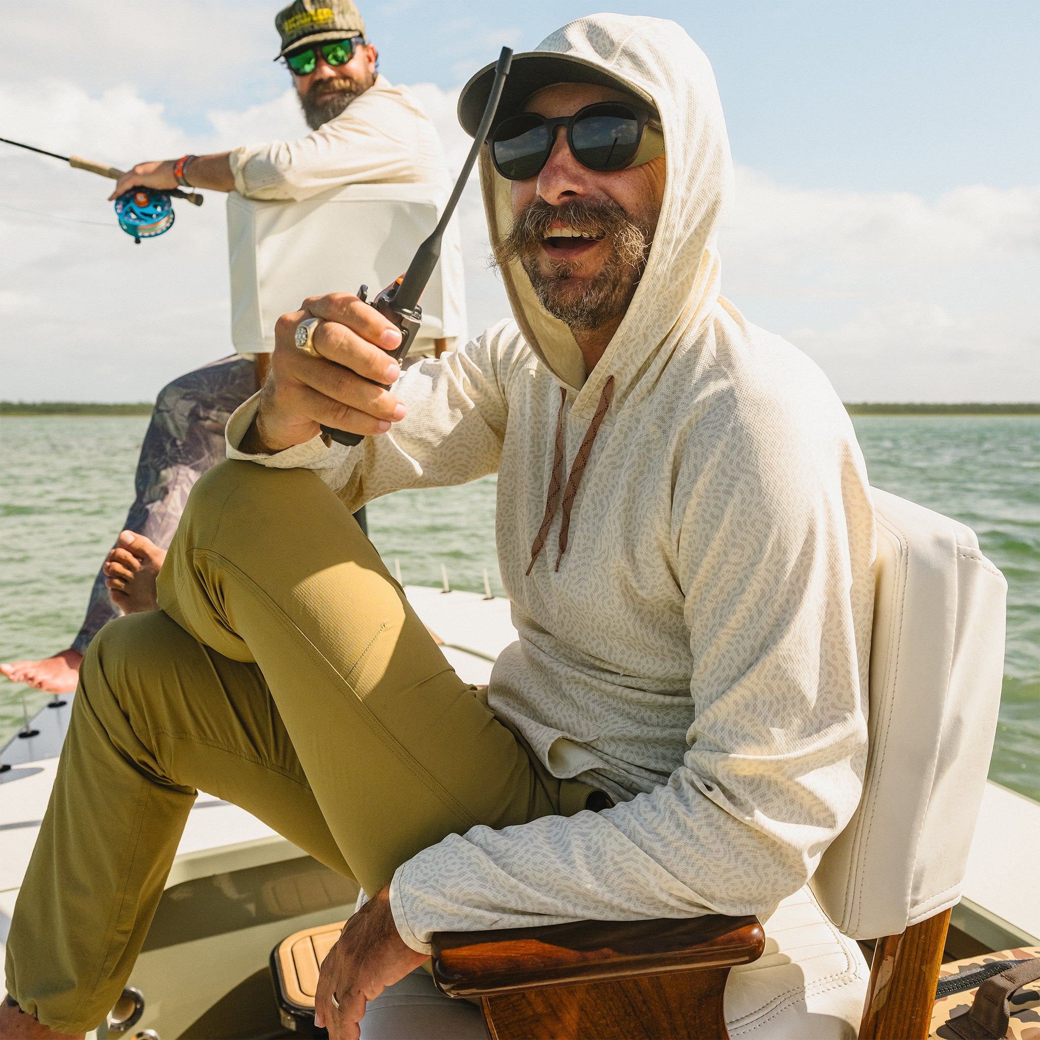 Loggerhead Hoodie - Pond Patterns : Bone – HOWLER BROTHERS Loggerhead Hoodie - Pond Patterns : Bone – HOWLER BROTHERS