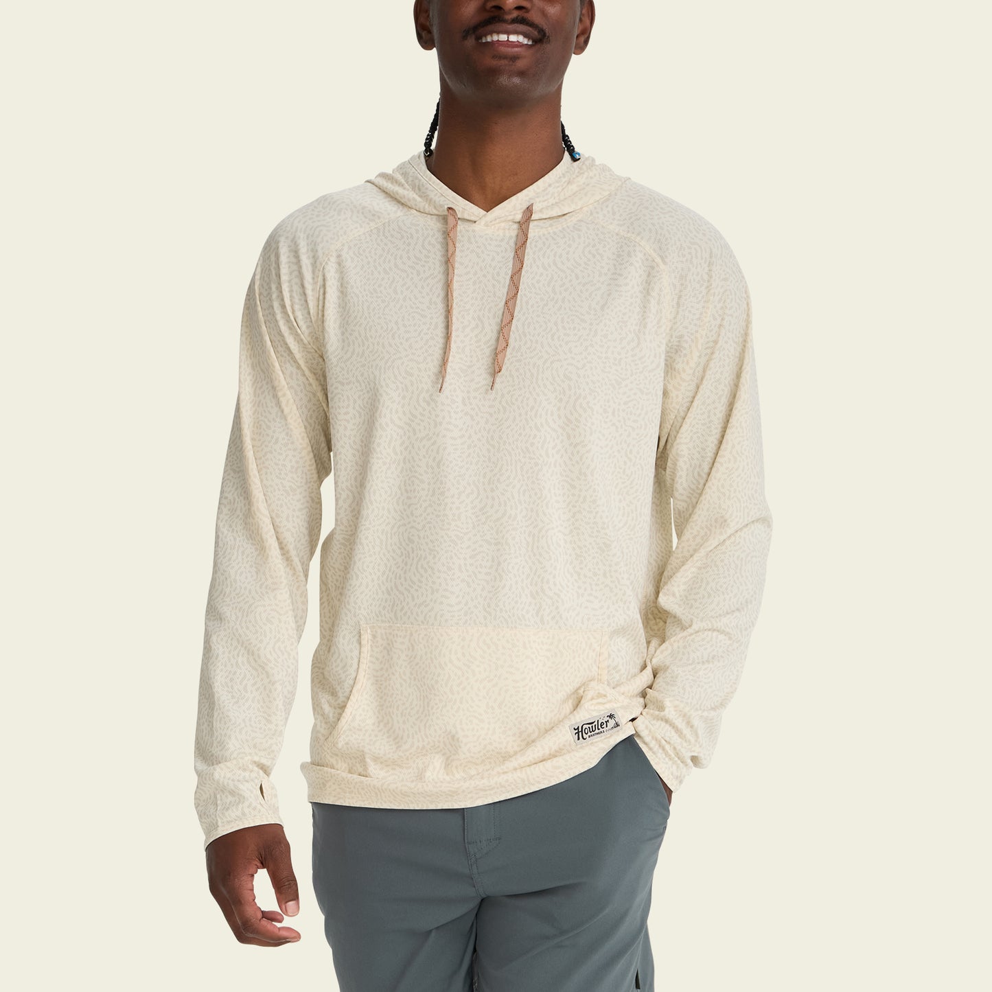 Loggerhead Hoodie - Pond Patterns : Bone