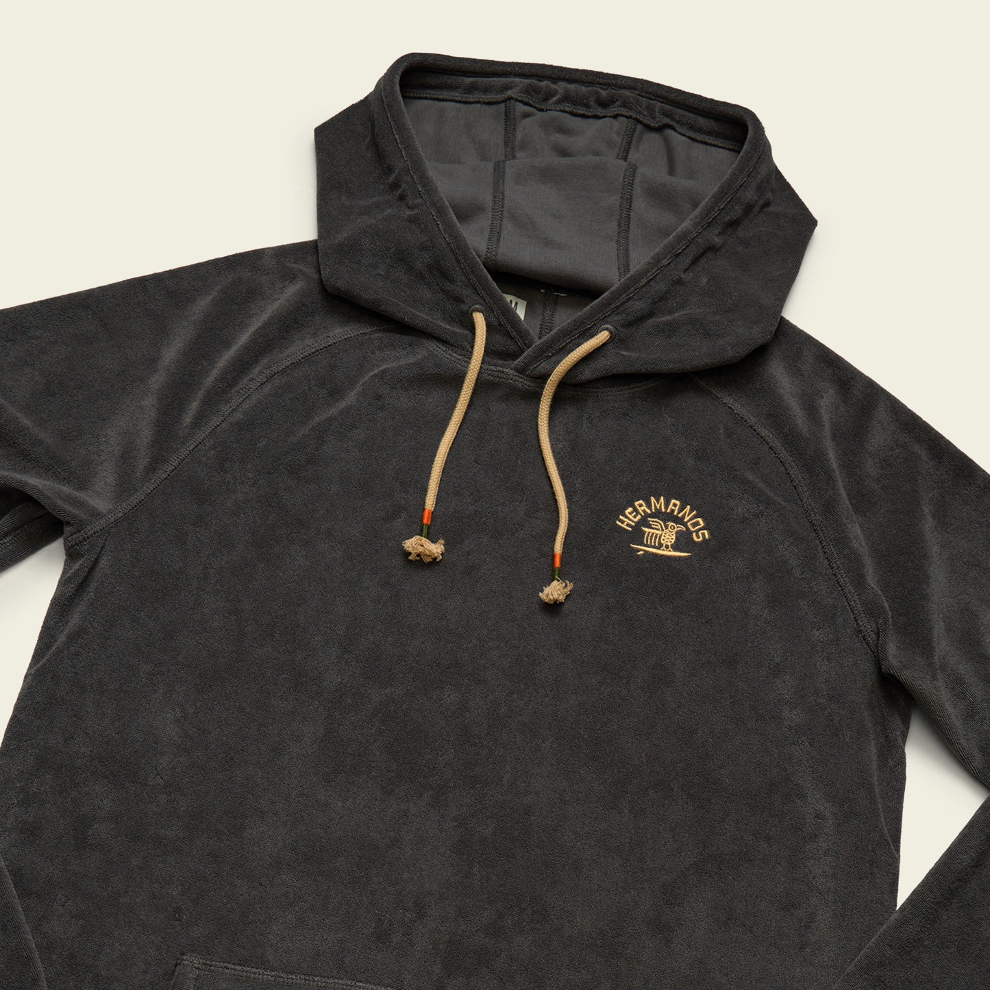 Terrycloth Hoodie - Surfbird : Antique Black