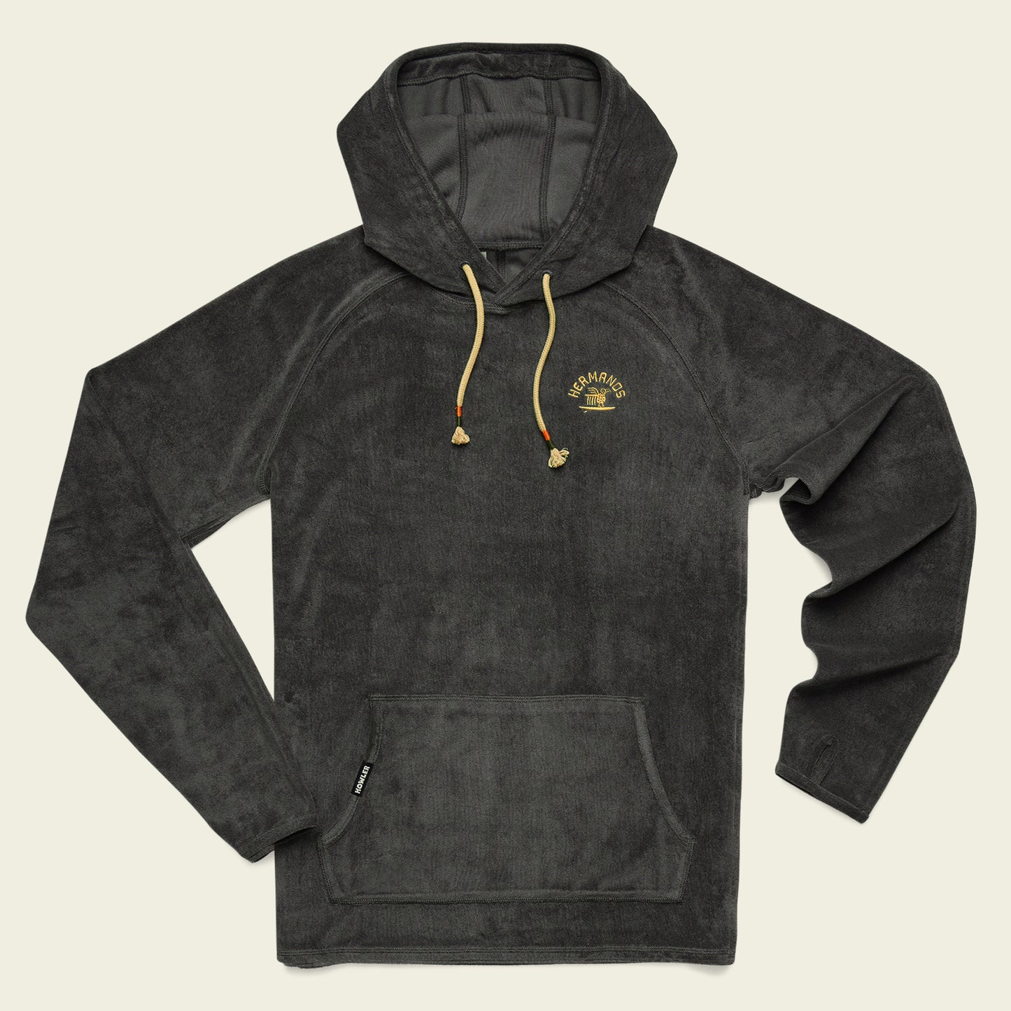 Terrycloth Hoodie - Surfbird : Antique Black