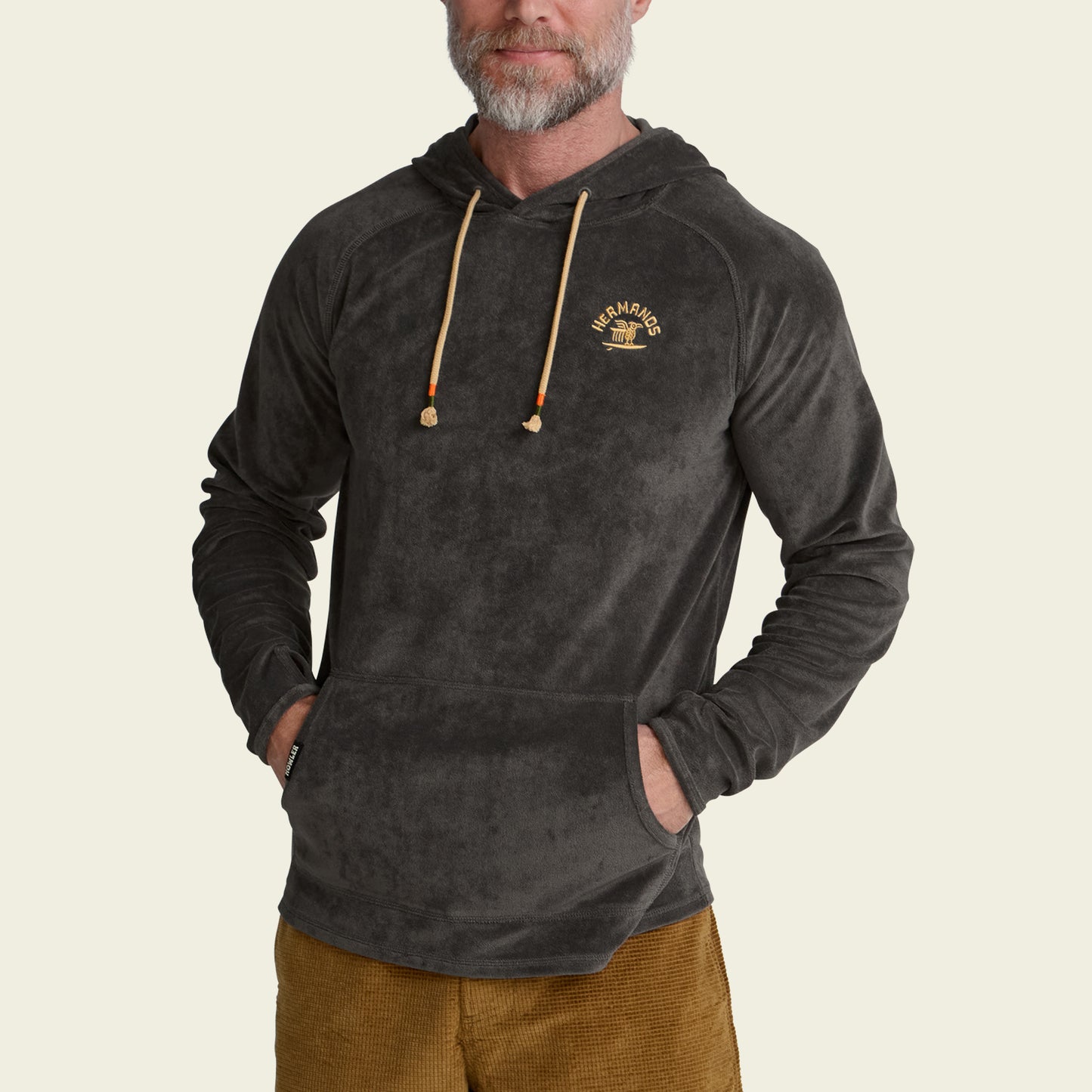 Terrycloth Hoodie - Surfbird : Antique Black