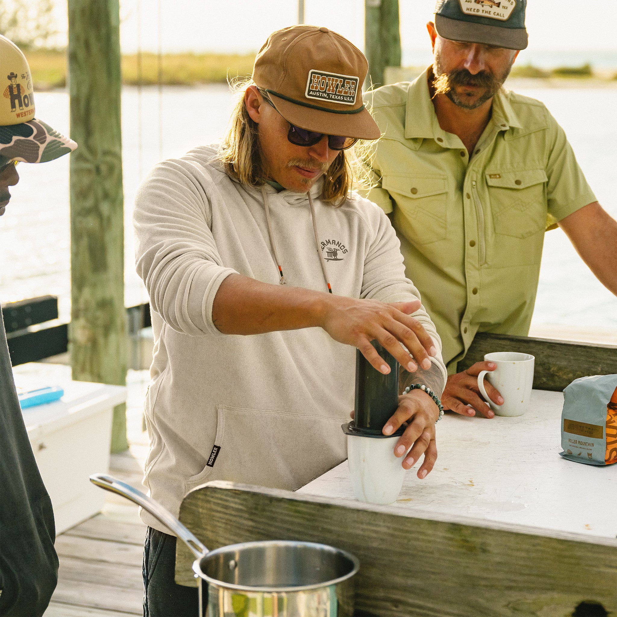 Terrycloth Hoodie - Surfbird : Sand – HOWLER BROTHERS