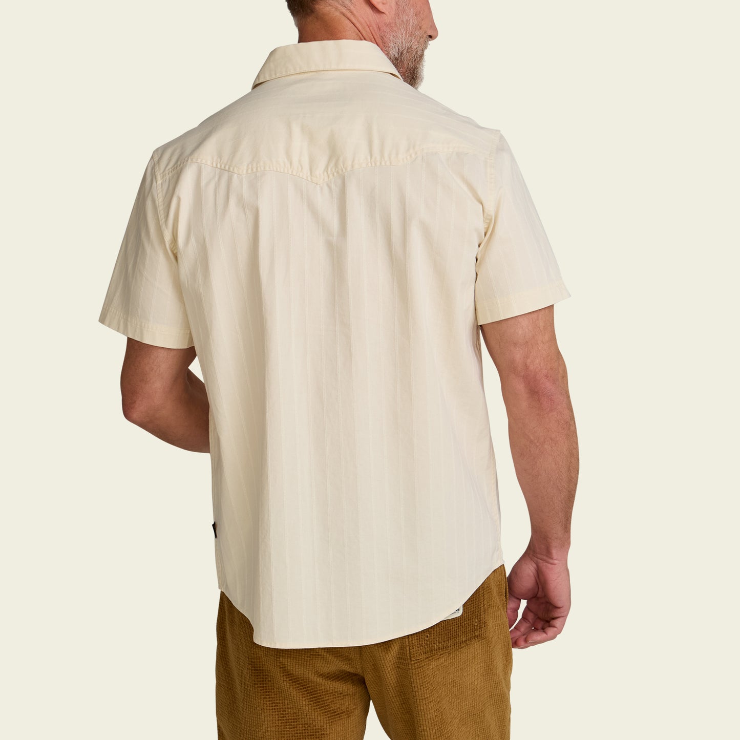 Crosscut Deluxe Shortsleeve Shirt - Fowl Play : Off White Dobby