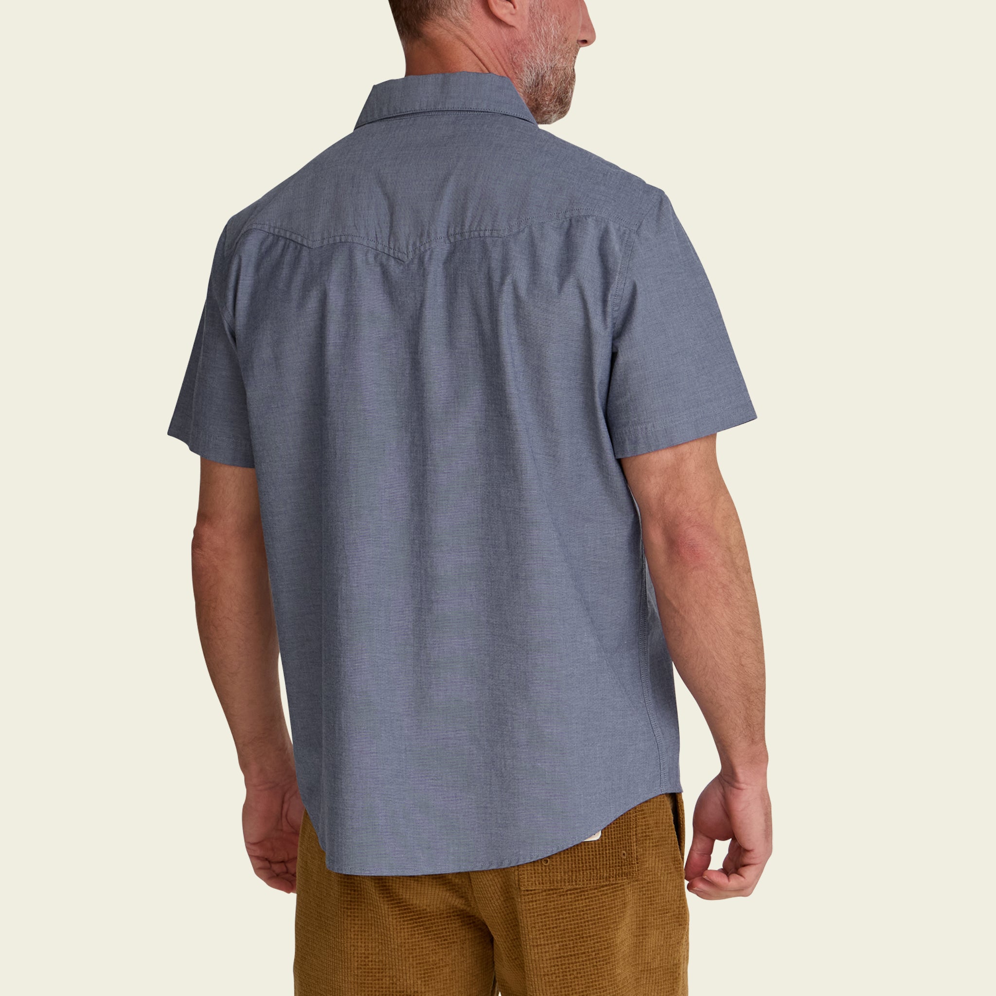 Crosscut Deluxe Shortsleeve Shirt - Noche de Paz : Indigo Chambray