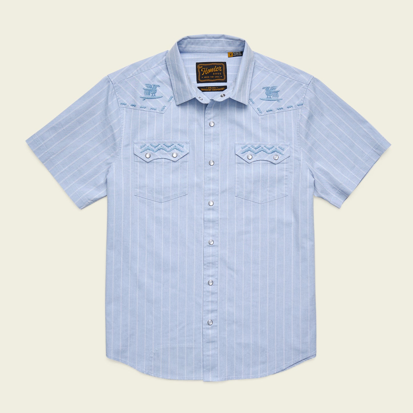 Crosscut Deluxe Shortsleeve Shirt - Surfbird : Sky Oxford Dobby