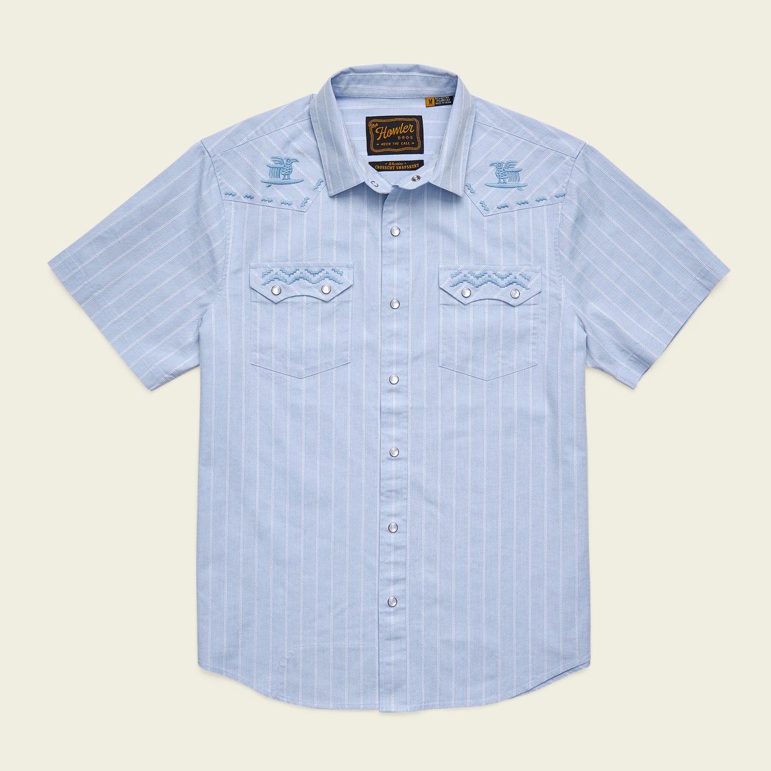 Crosscut Deluxe Shortsleeve Shirt - Surfbird : Sky Oxford Dobby