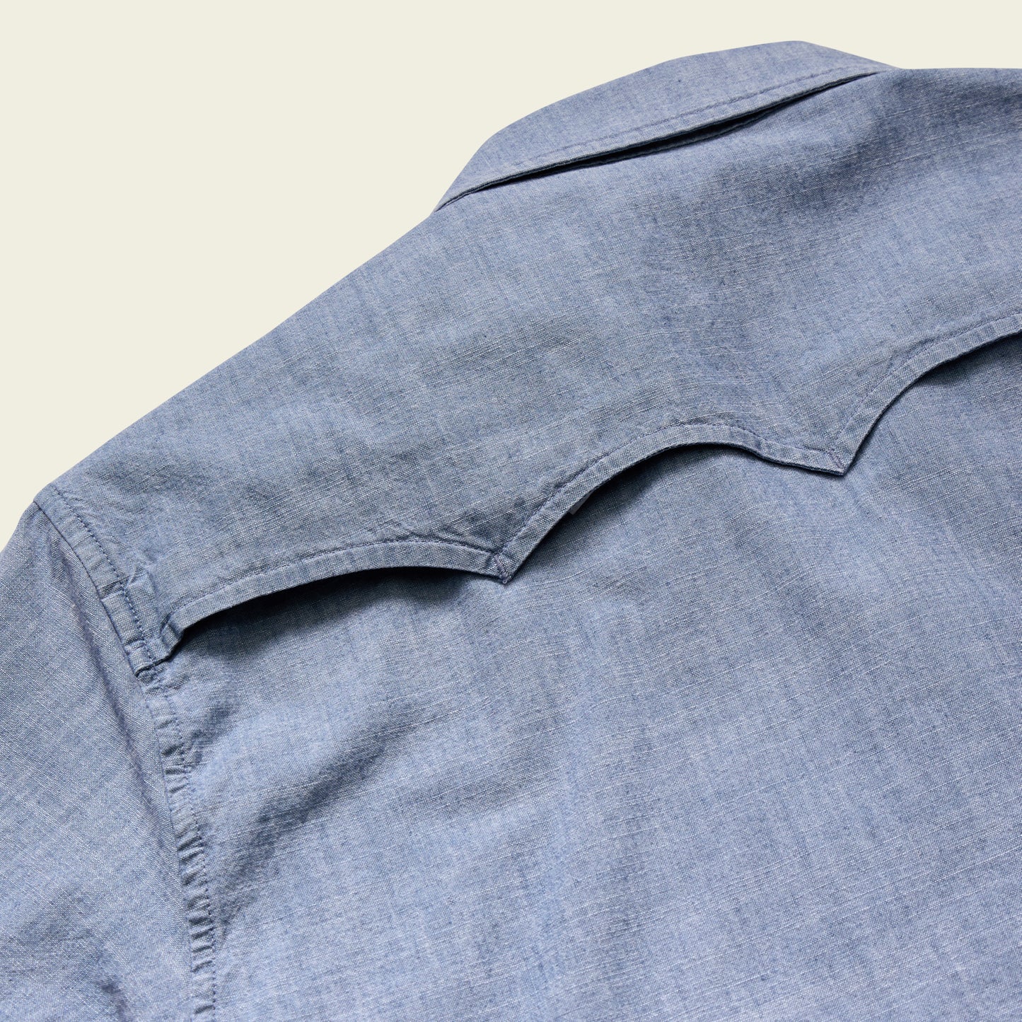 Guayabera Shirt - Pictographs : Washed Indigo Chambray