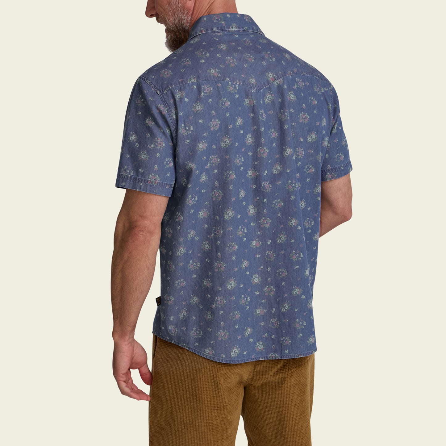 H Bar B Snapshirt - Bouquets : Washed Indigo