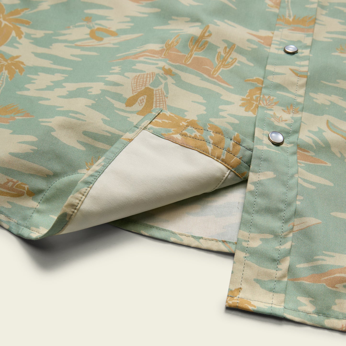 H Bar B Snapshirt - Dreamland : Seafoam