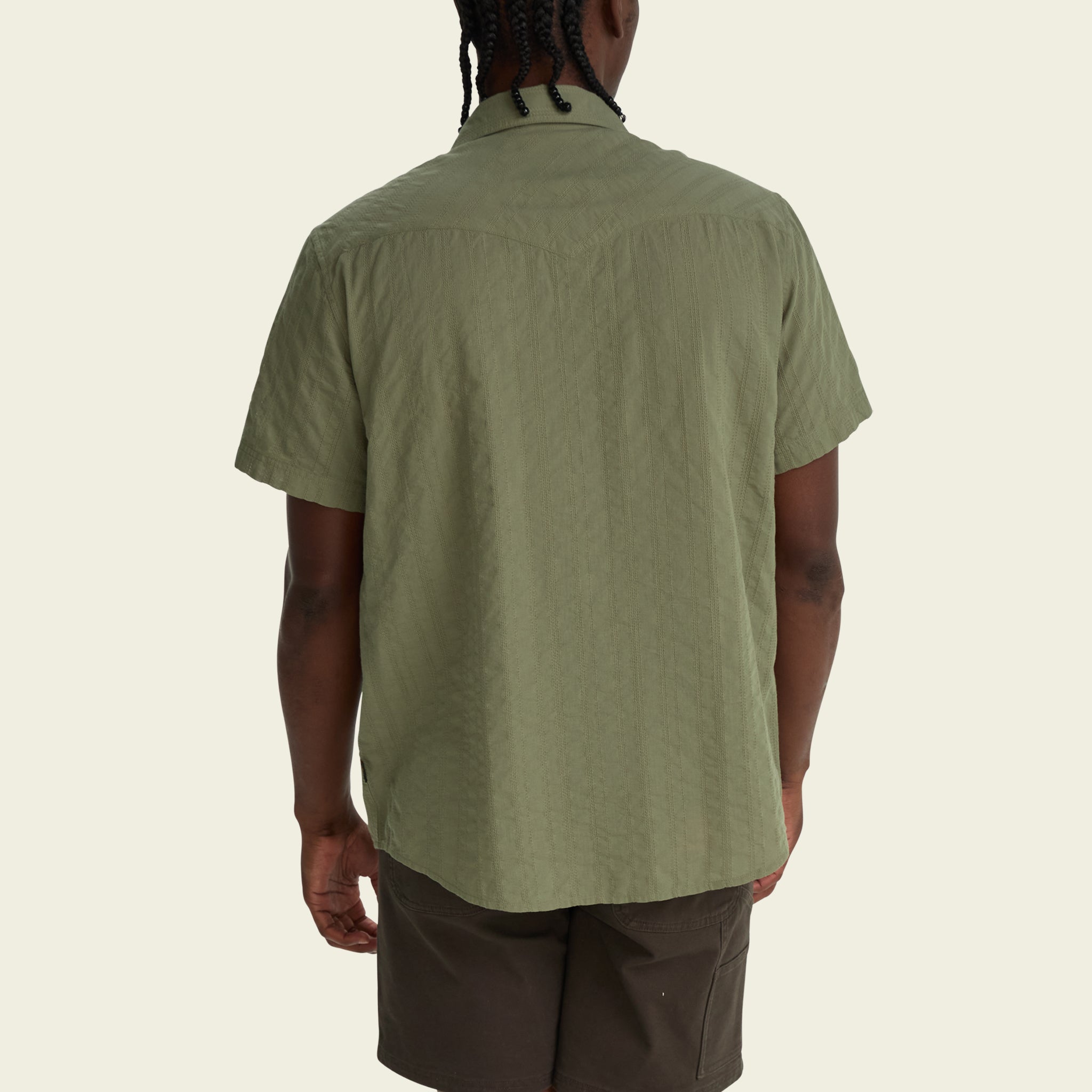 H Bar B Snapshirt - Eyelet Stripe : Cadet – HOWLER BROTHERS