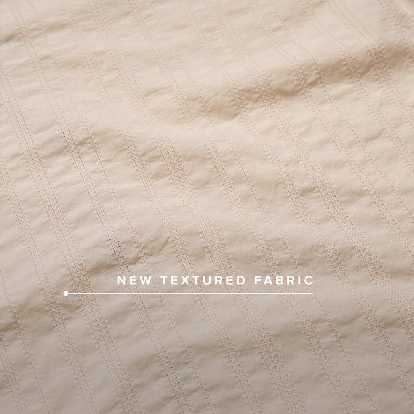 H Bar B Snapshirt - Eyelet Stripe : Off White