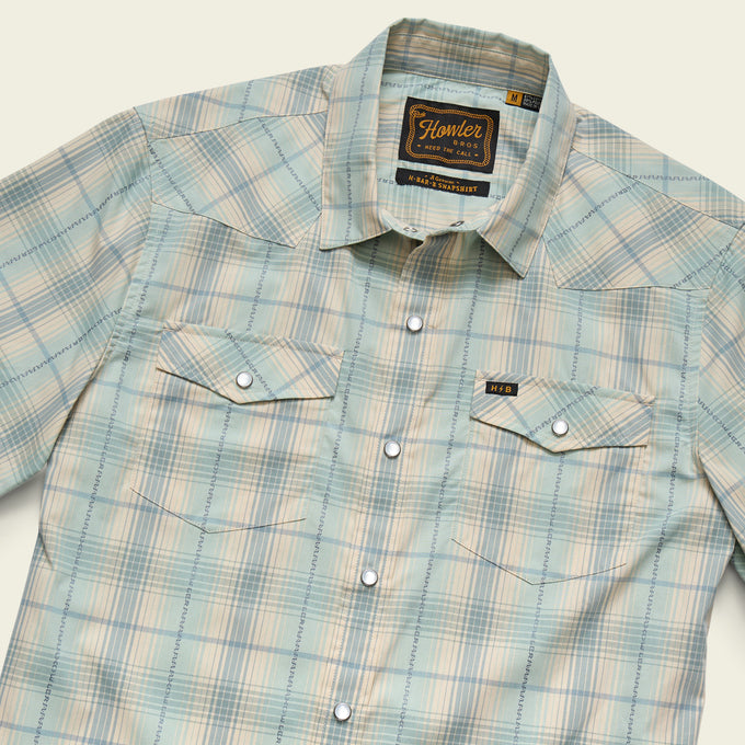 H Bar B Snapshirt - Prairie Plaid : Seafoam – HOWLER BROTHERS