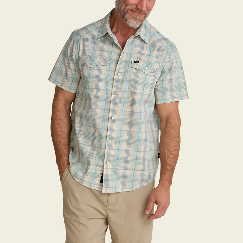 H Bar B Snapshirt - Prairie Plaid : Seafoam – HOWLER BROTHERS