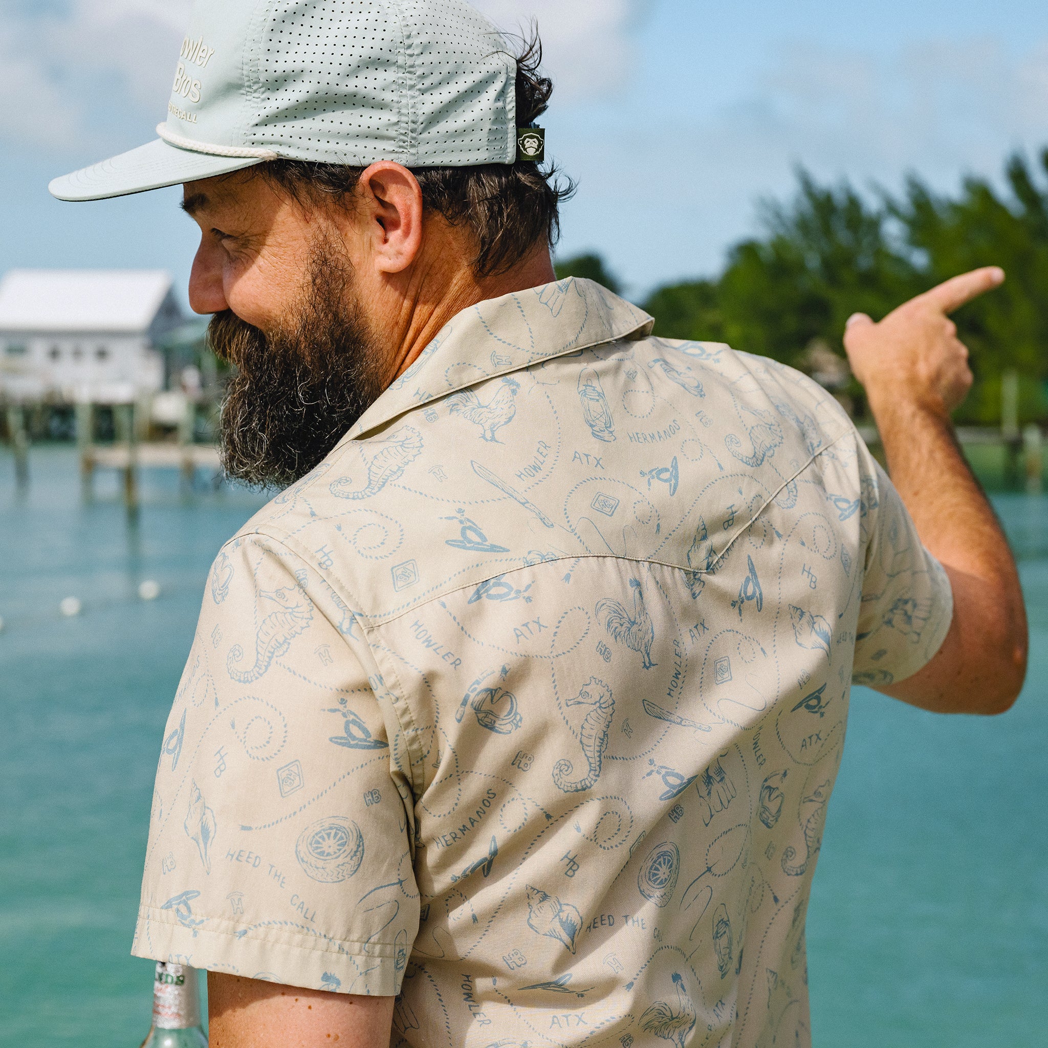 H Bar B Snapshirt - Sea Rodeo : Sand – HOWLER BROTHERS