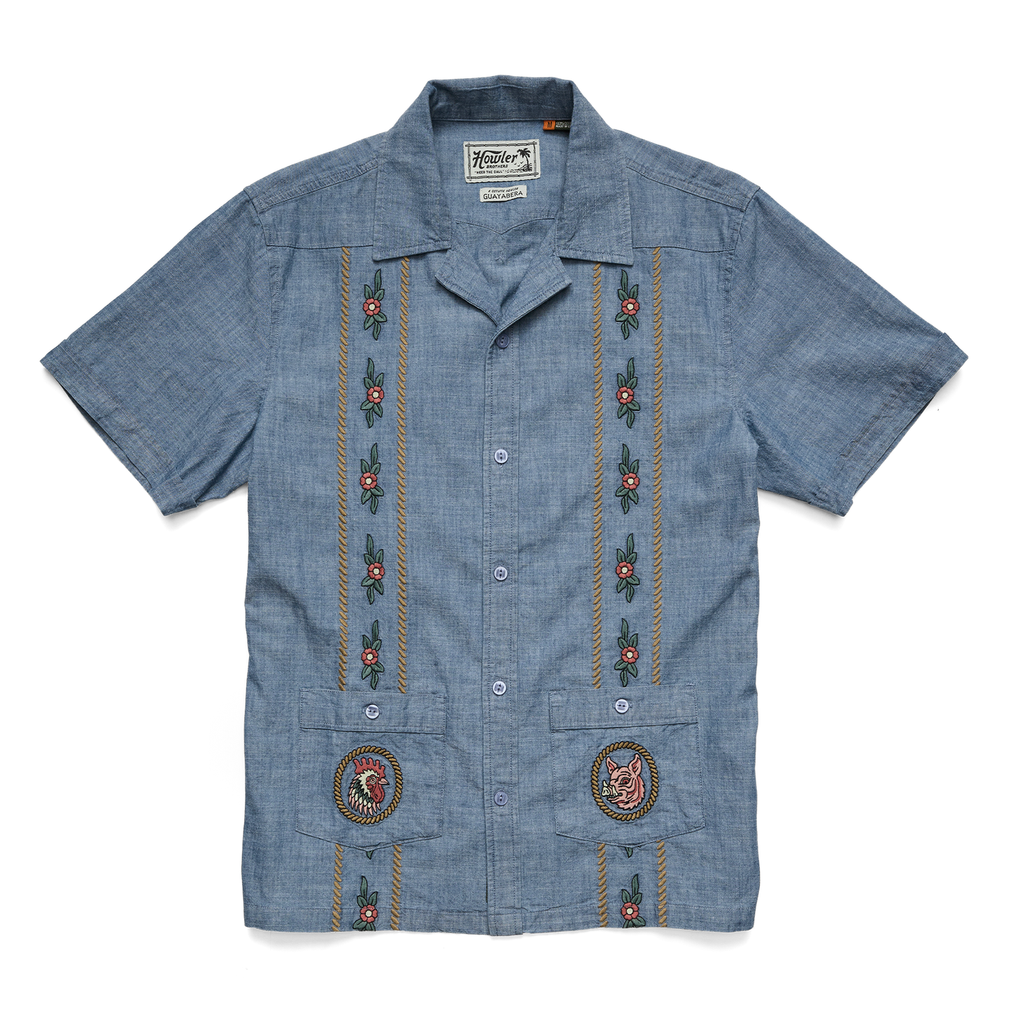 HFTTMM  Guayabera Shirt - Sea Mist