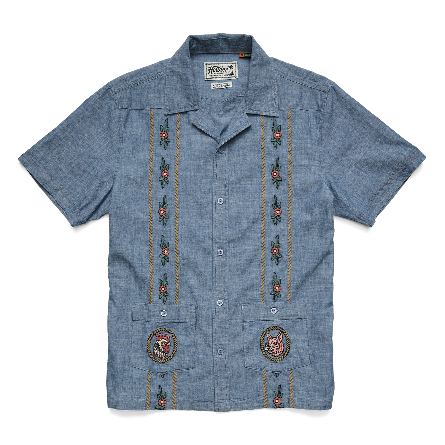 HFTTMM  Guayabera Shirt - Sea Mist