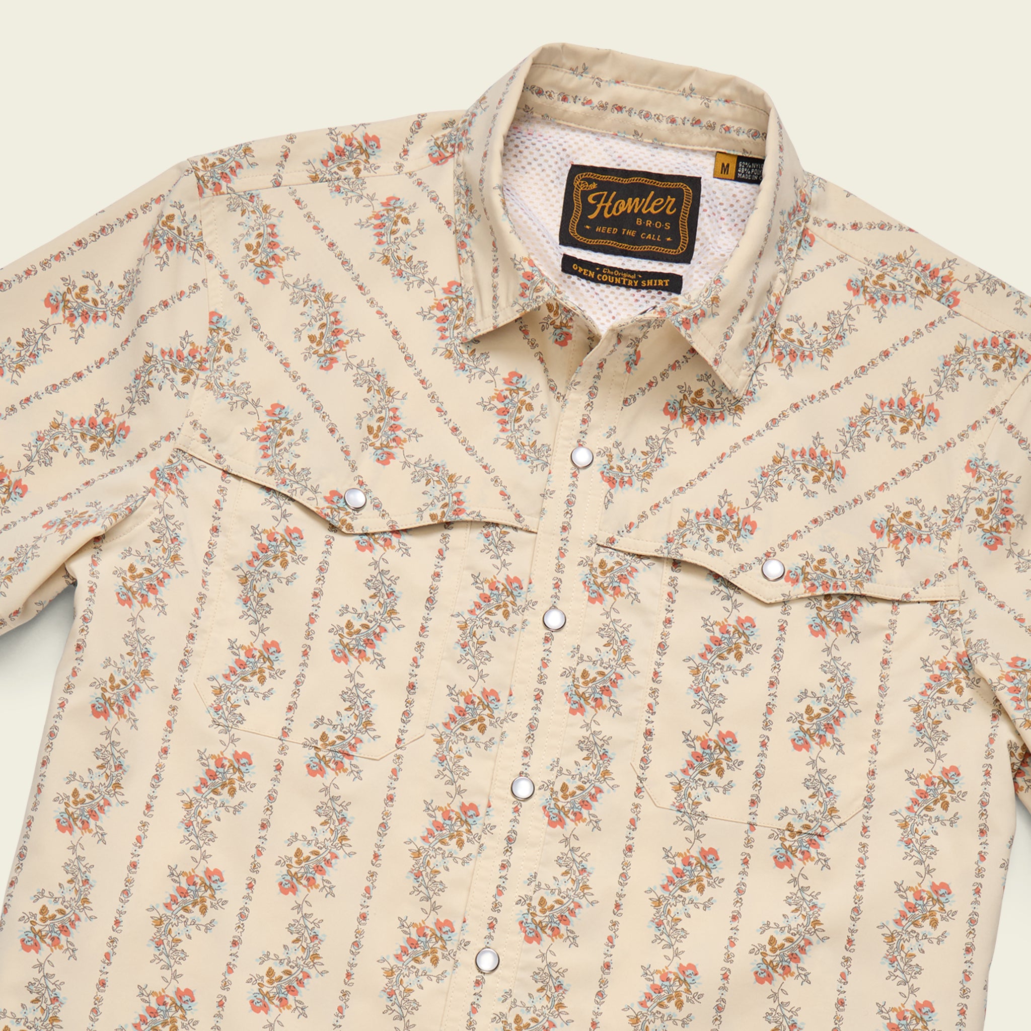 Open Country Tech Shirt - Grampa's Curtains : Natural – HOWLER