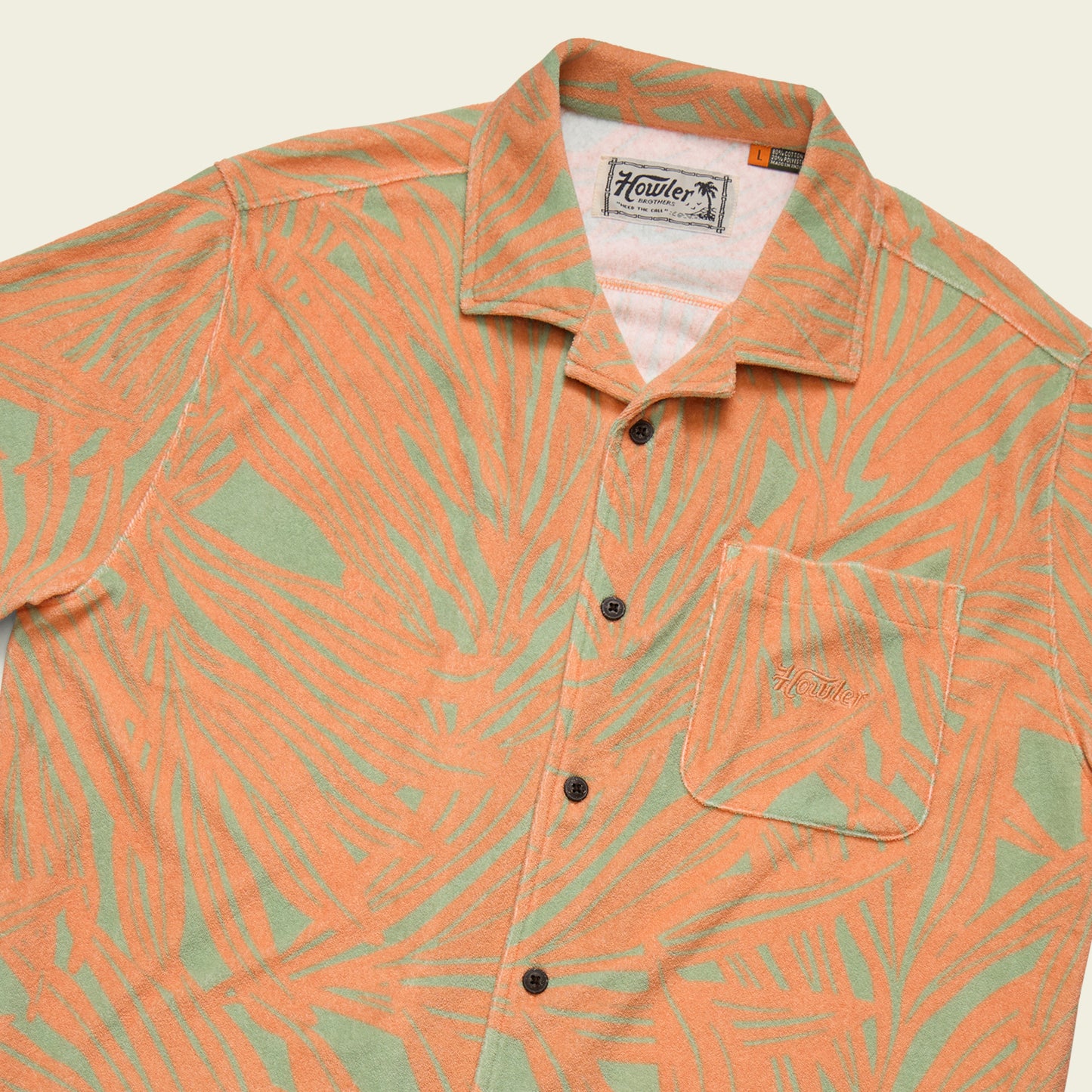 Palapa Terry Shirt - Full Frondal : Dreamsicle