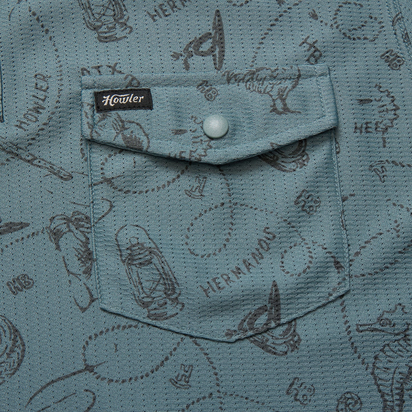 Ranchero Tech Polo - Sea Rodeo : Iron Blue