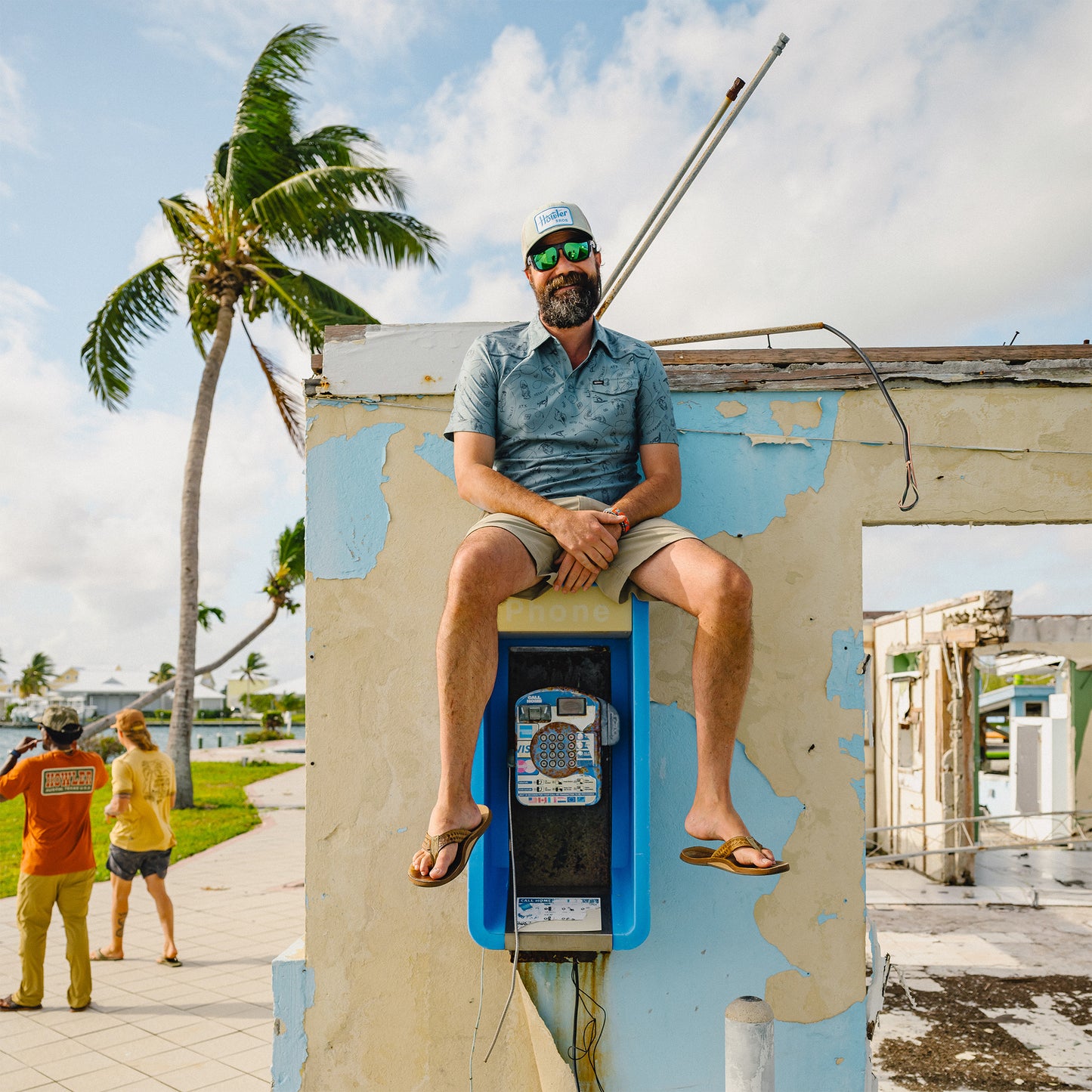 Ranchero Tech Polo - Sea Rodeo : Iron Blue