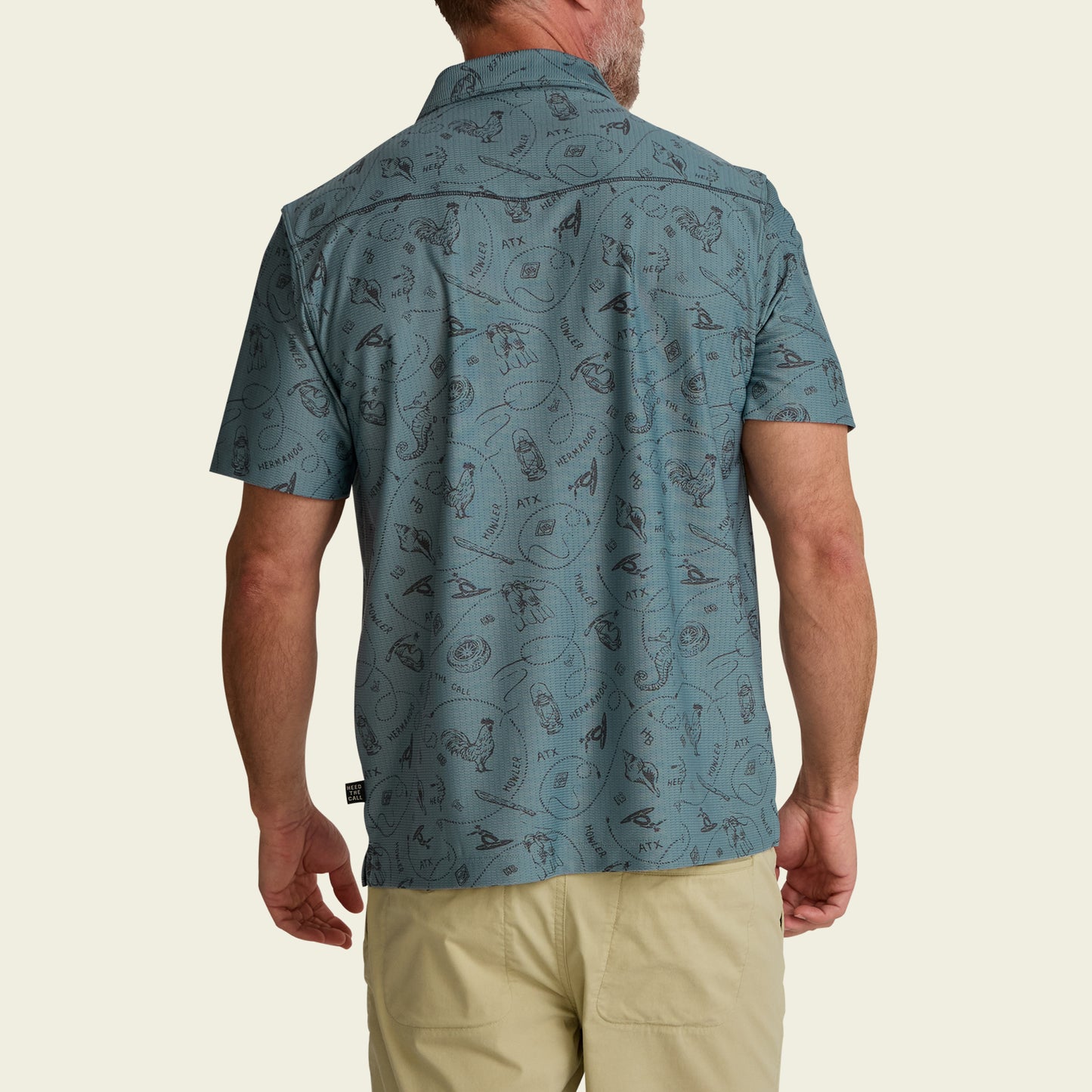 Ranchero Tech Polo - Sea Rodeo : Iron Blue