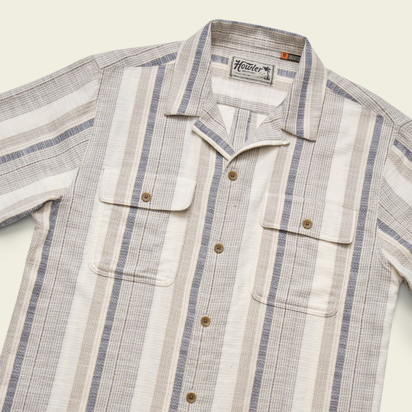 Shores Club Shirt - Old Bill Stripe : Limestone