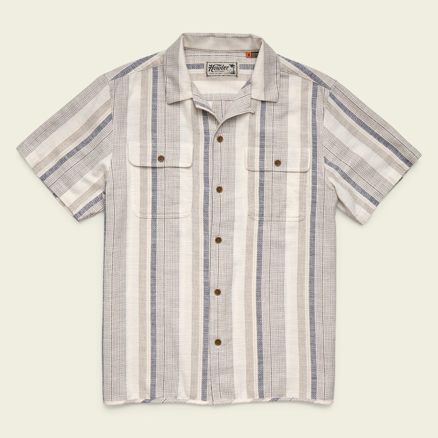 Shores Club Shirt - Old Bill Stripe : Limestone