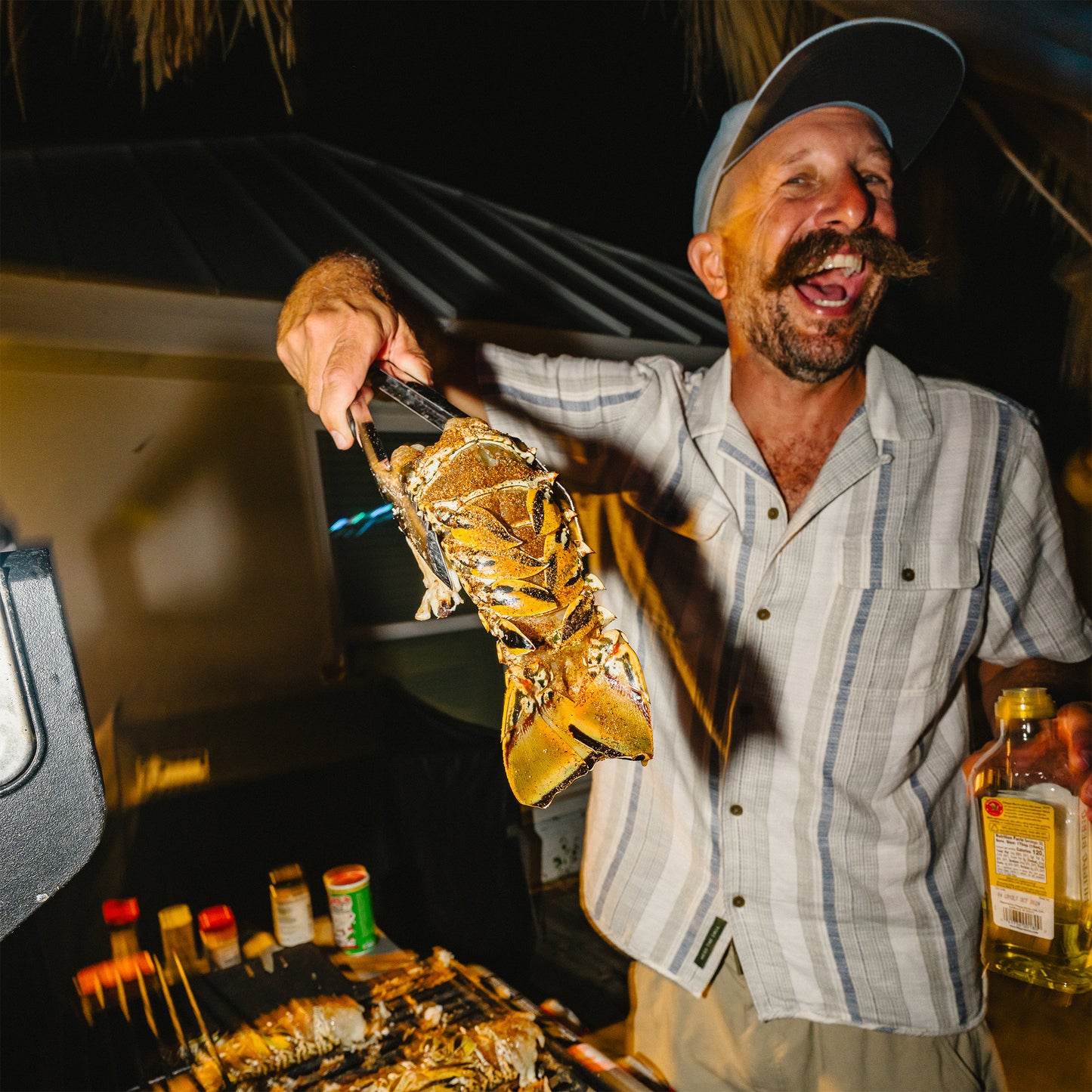 Shores Club Shirt - Old Bill Stripe : Limestone