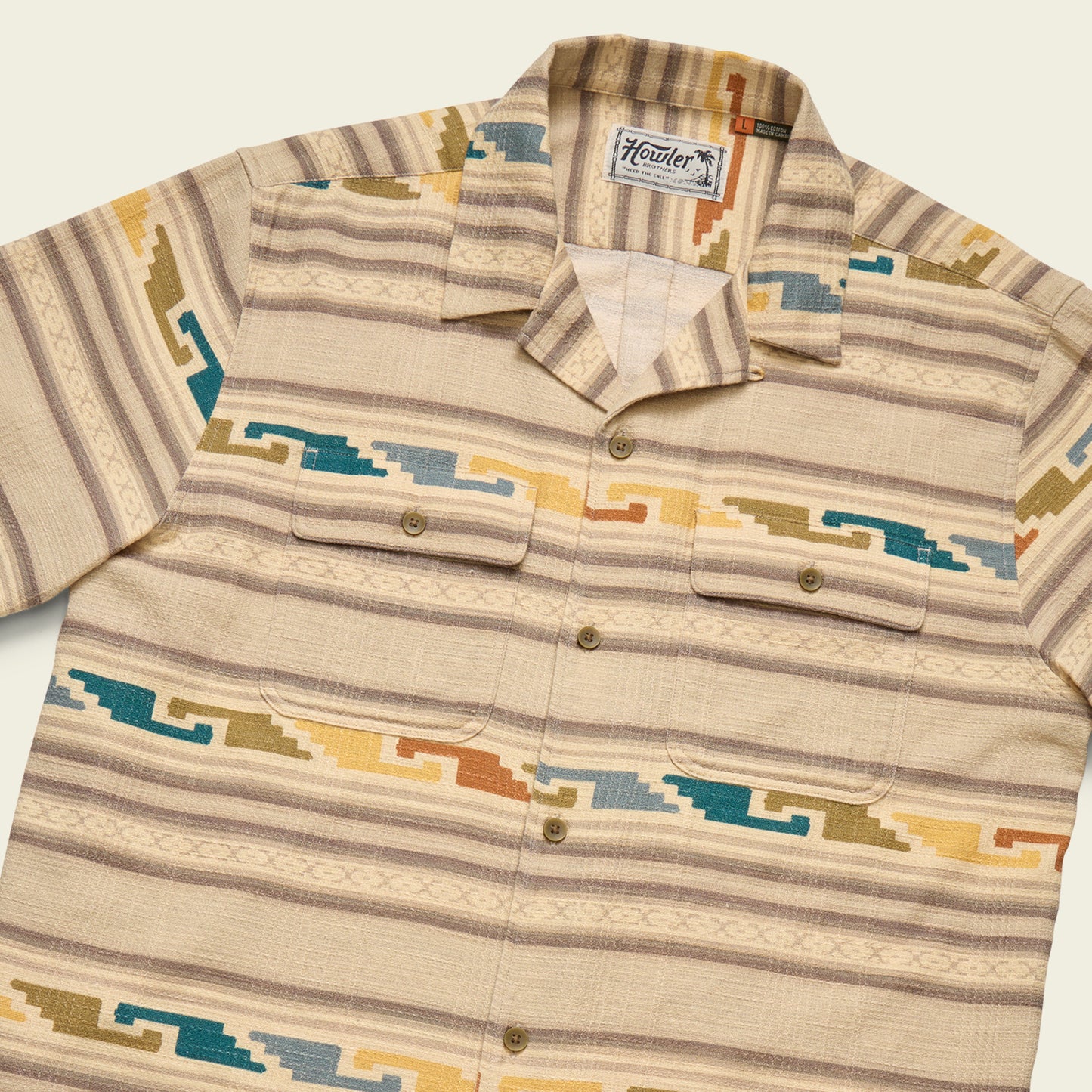 Shores Club Shirt - Temple Tracks : Natural