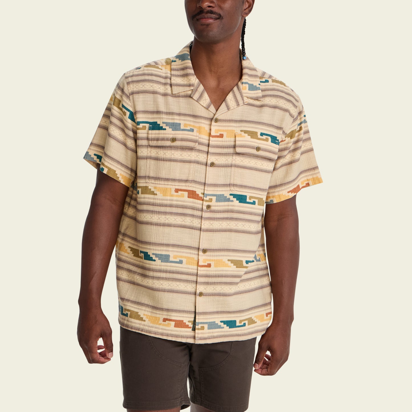 Shores Club Shirt - Temple Tracks : Natural