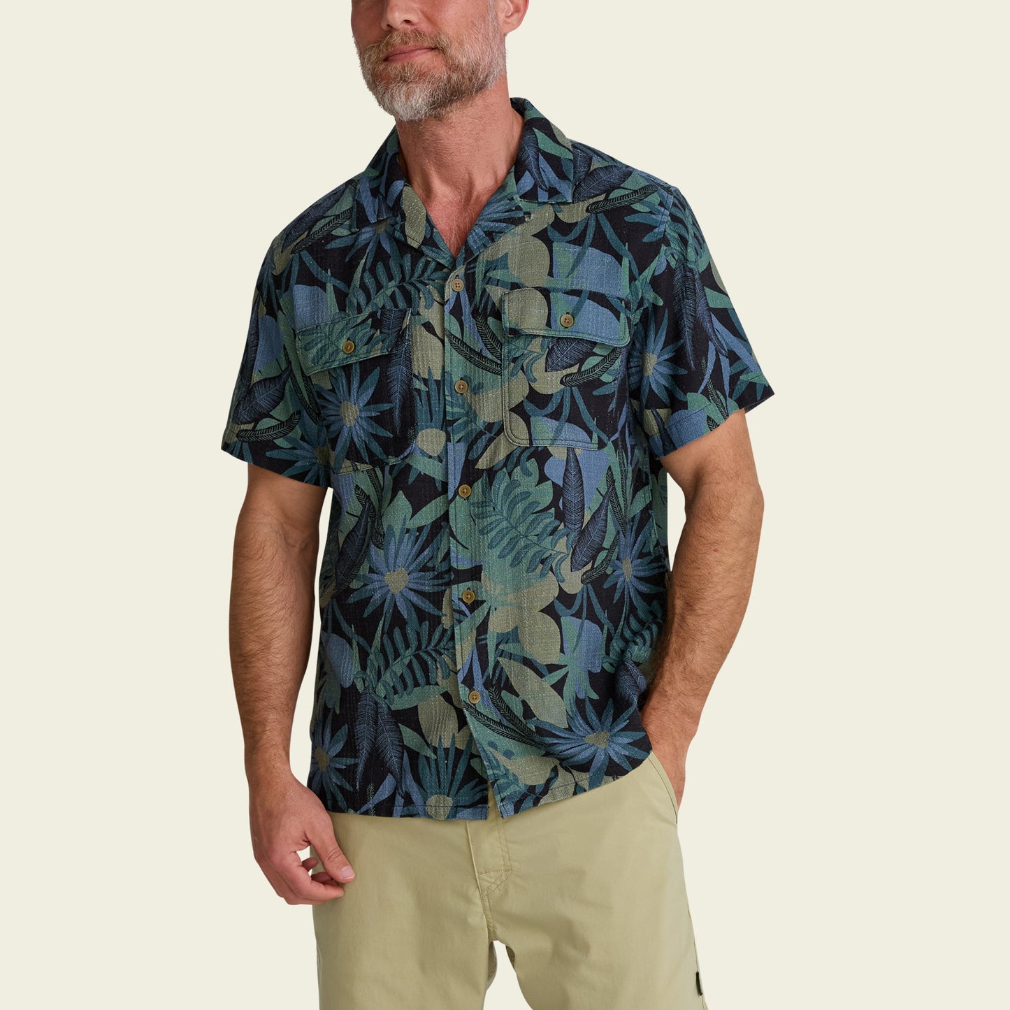 Shores Club Shirt - Tropical Dimension : Antique Black