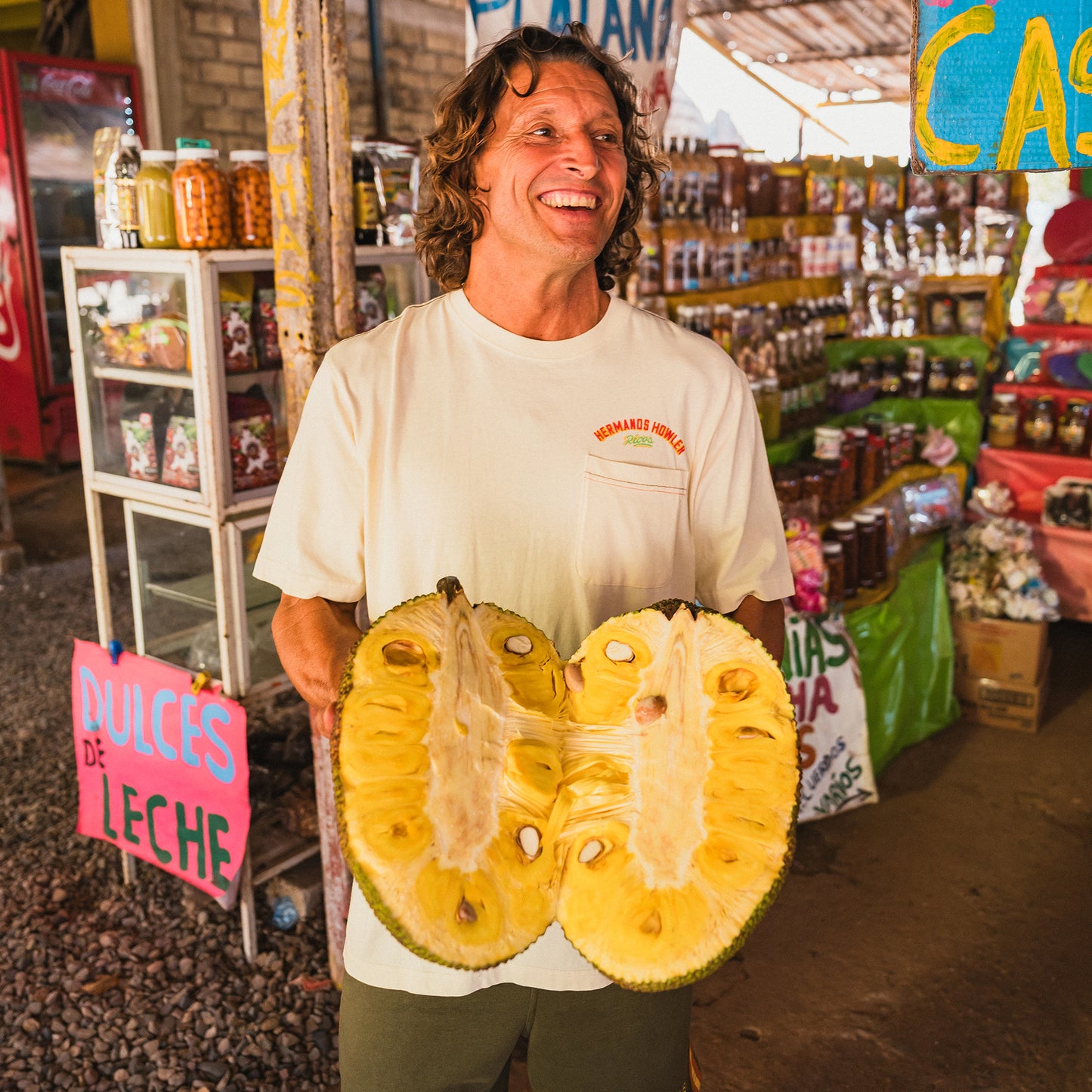 Frutería Flotante Cotton Pocket T-Shirt - Natural
