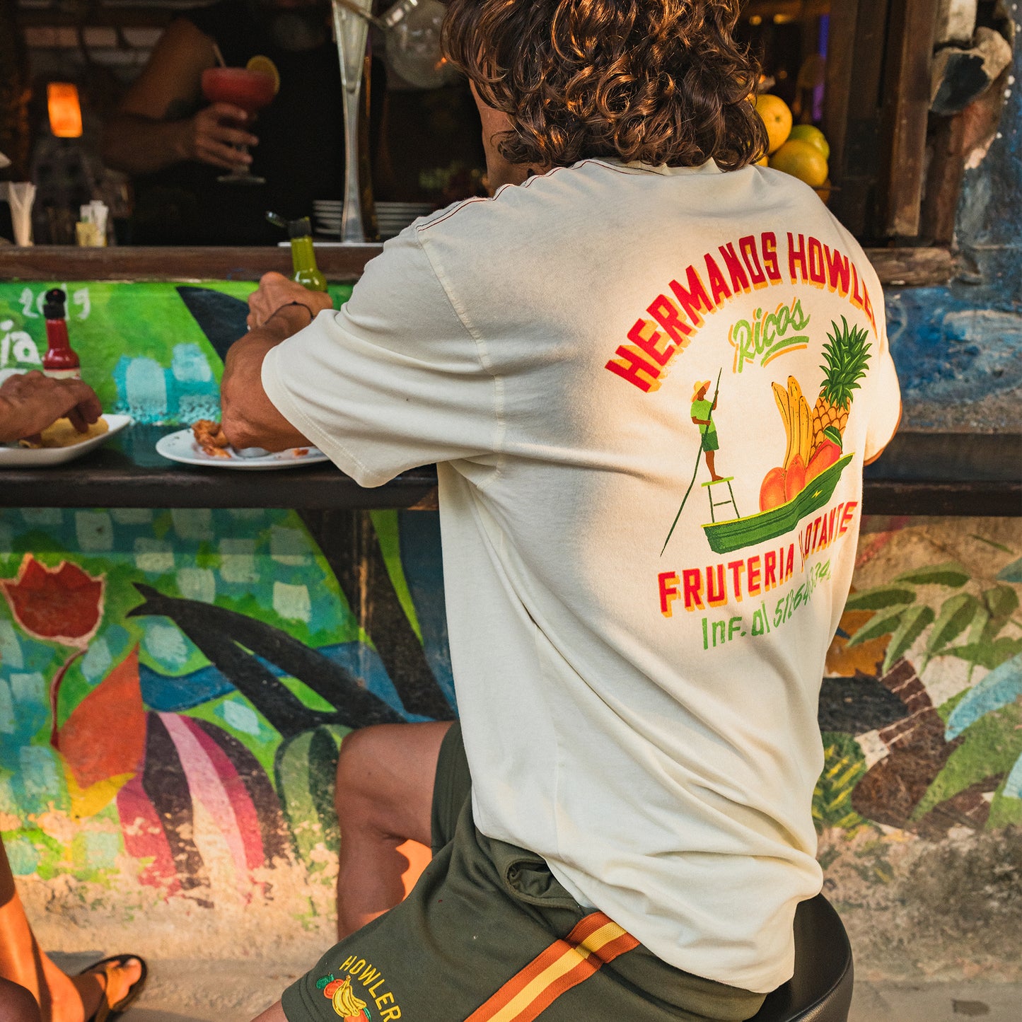 Frutería Flotante Cotton Pocket T-Shirt - Natural