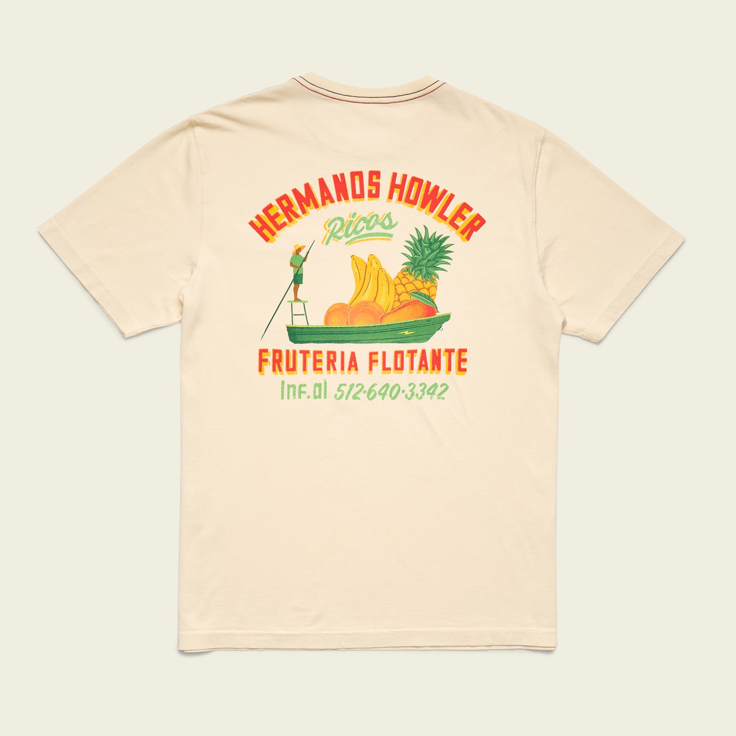 Fruteria Flotante Cotton Pocket T-Shirt - Natural