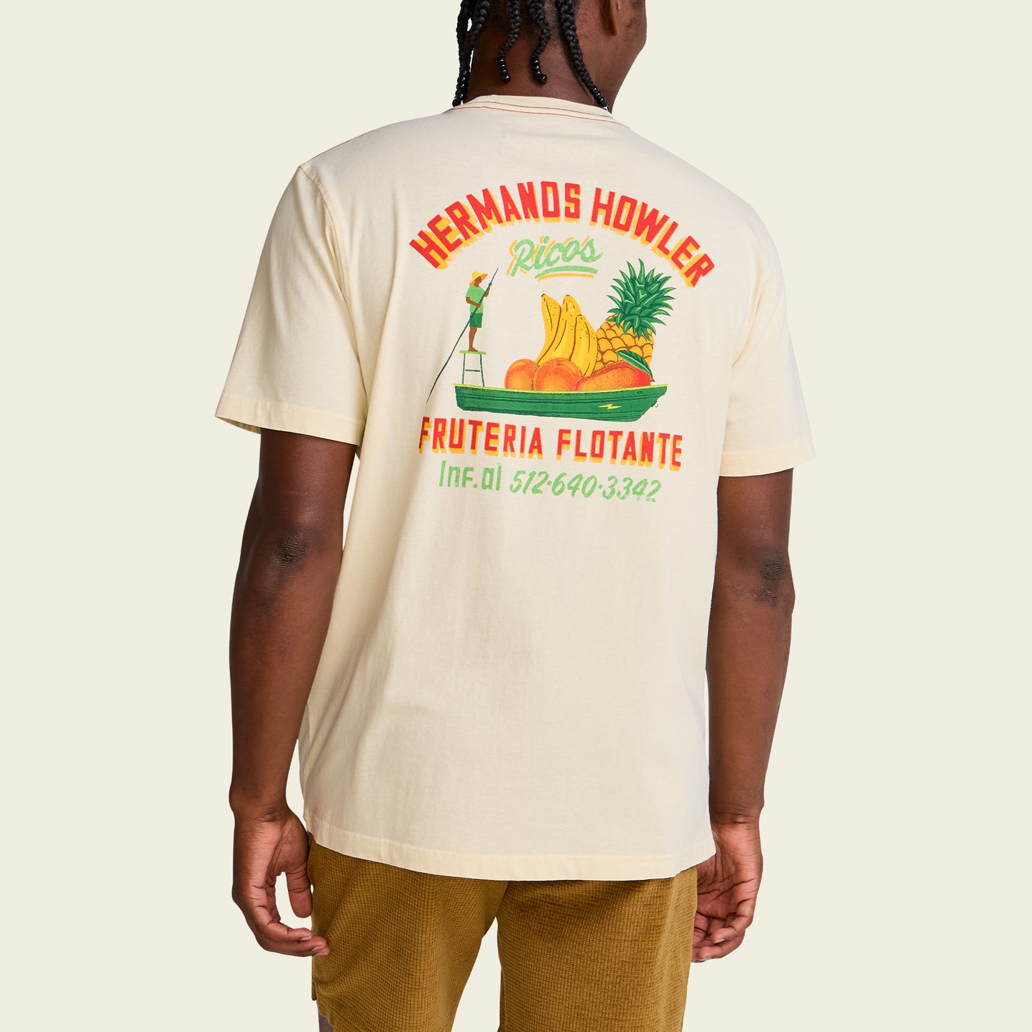 Fruteria Flotante Cotton Pocket T-Shirt - Natural