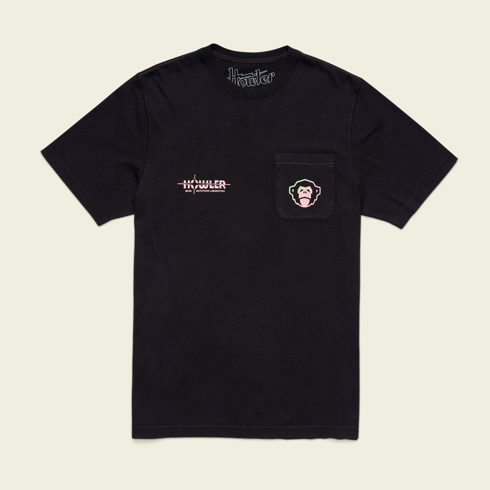Mutations Laboratory Cotton Pocket T-Shirt - Black – HOWLER BROTHERS