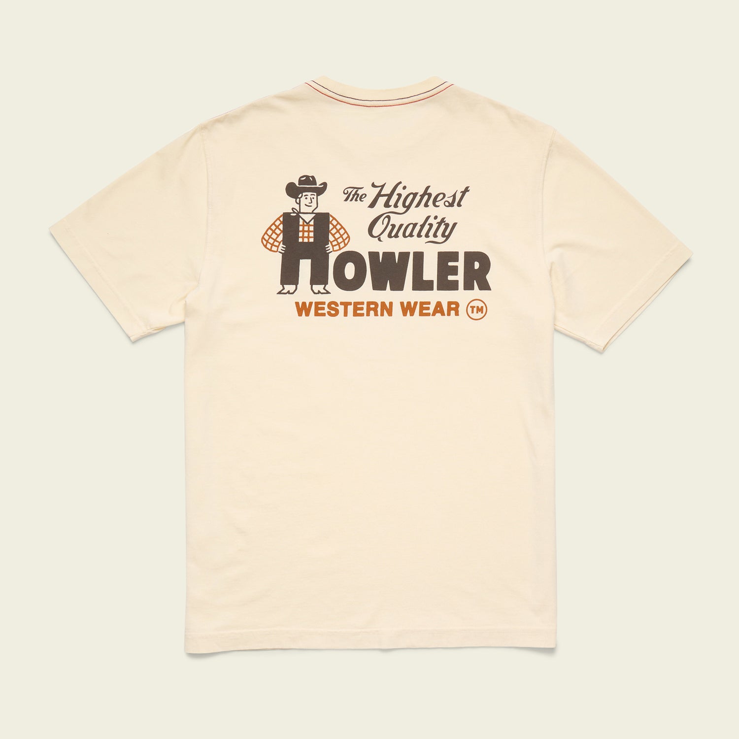 Howler Western Wear Cotton T-Shirt - Natural