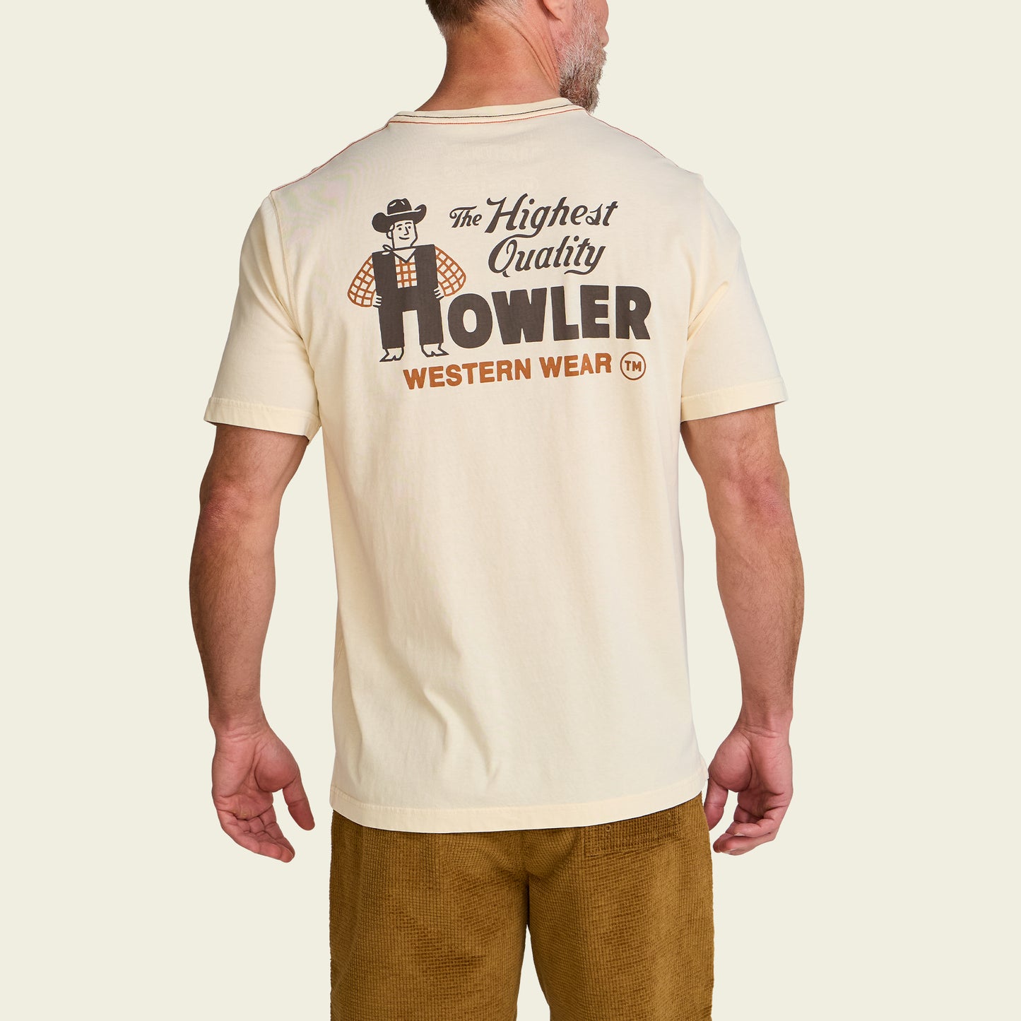Howler Western Wear Cotton T-Shirt - Natural