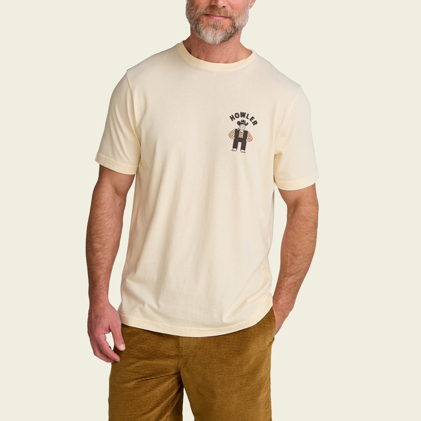 Howler Western Wear Cotton T-Shirt - Natural