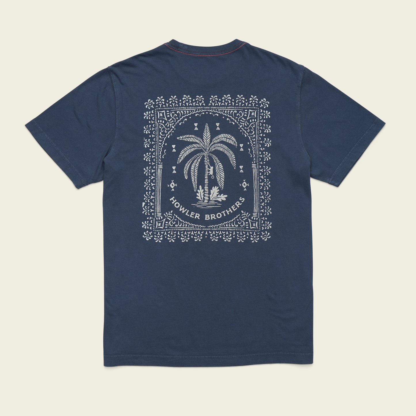 Palmetto Print Cotton T-Shirt - Key Largo